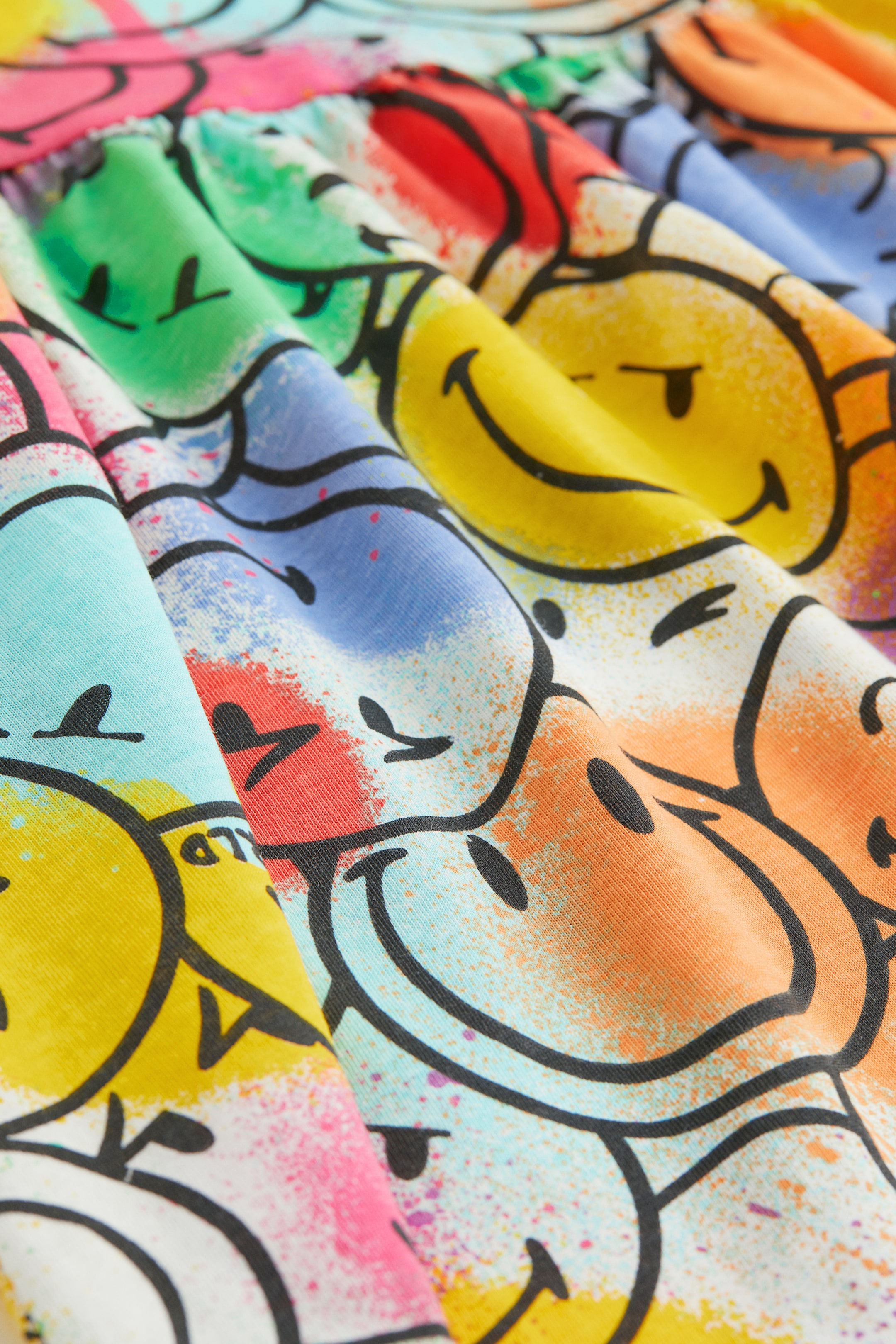 View larger image: Patterned Cotton Dress - White/SmileyWorld - Kids | H&M US 2