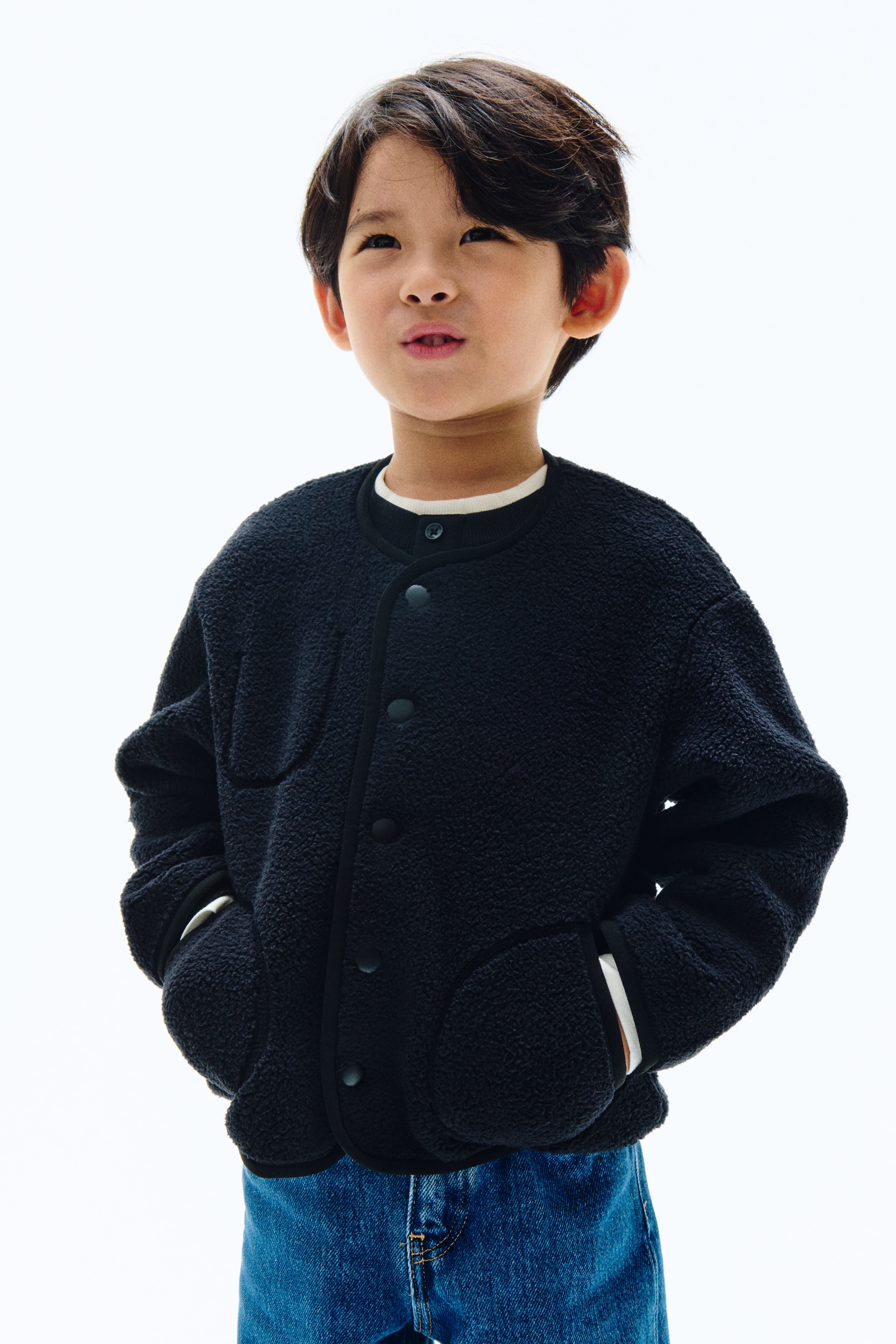 Teddy jacket - 黑色