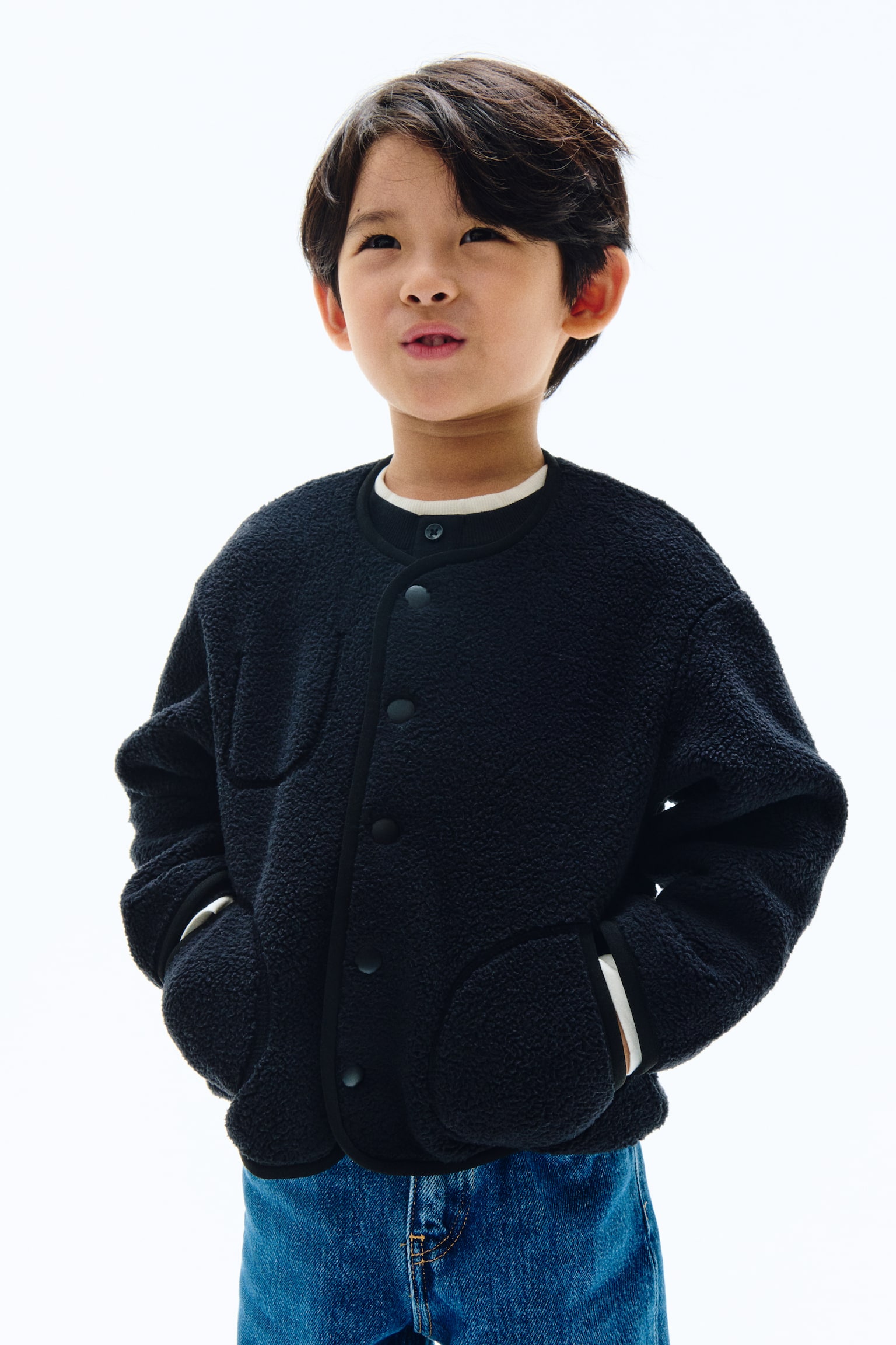 Teddy jacket - ブラック - 1