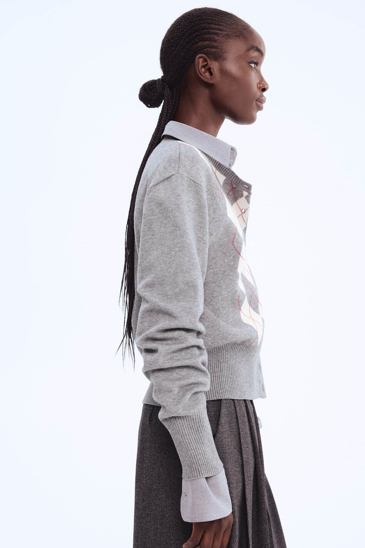 Jacquard-Knit Cardigan - image 4