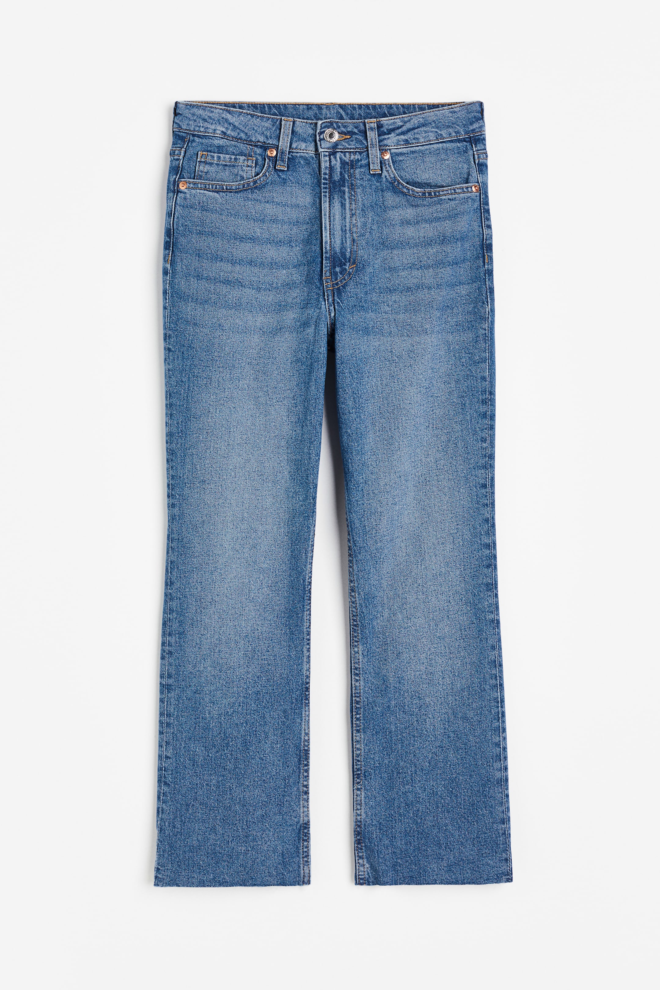 Flared High Crop Jeans