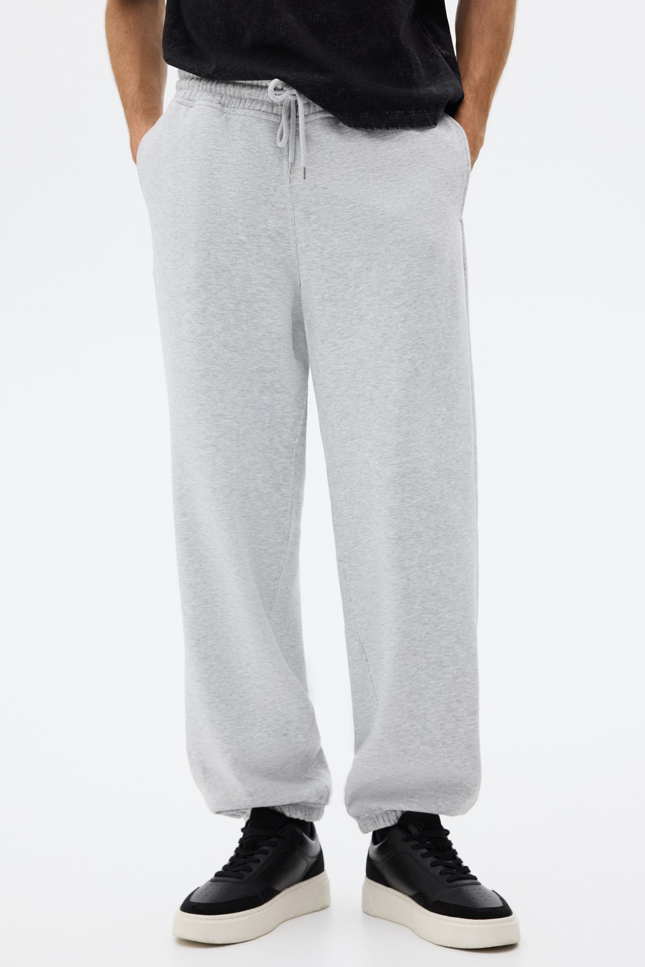 Visualizza immagine più grande: Set 2 pezzi felpa e joggers Loose Fit - Grigio mélange - UOMO | H&M IT 2
