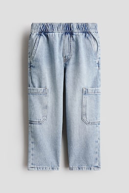 Cargojoggers i denim