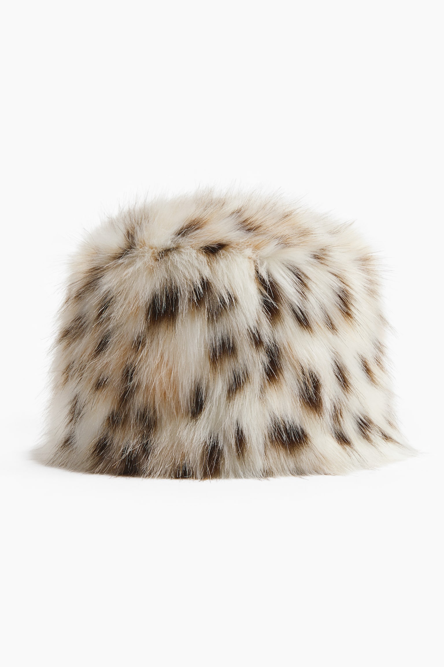 Gorro de pelo sintético - Crema/Diseño de leopardo/Negro/Café/Beige claro