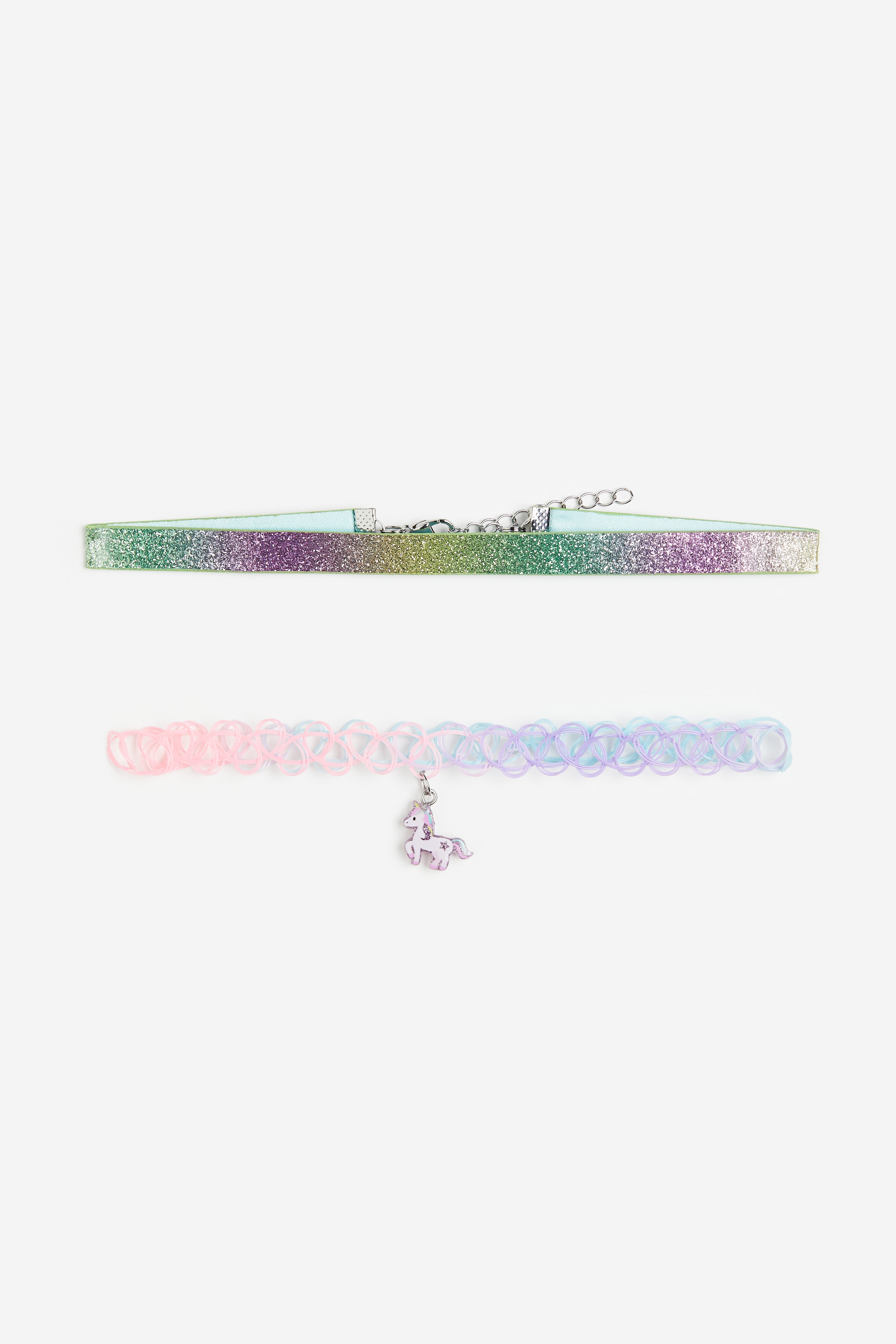 Flicka - Lila/Enhörning 2-pack halsband  - H&M