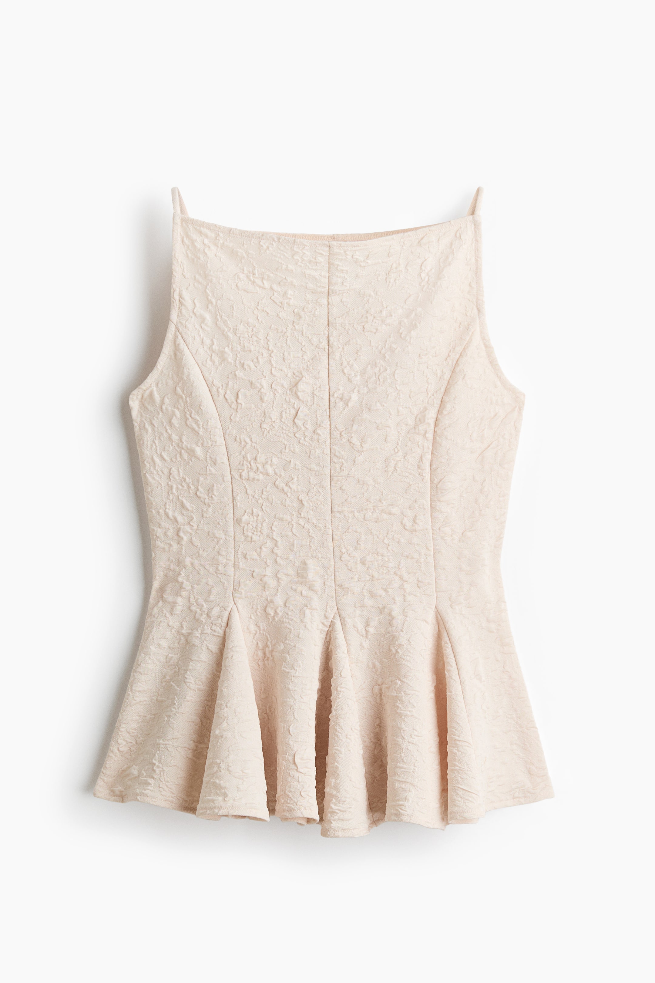 Textured Peplum Top