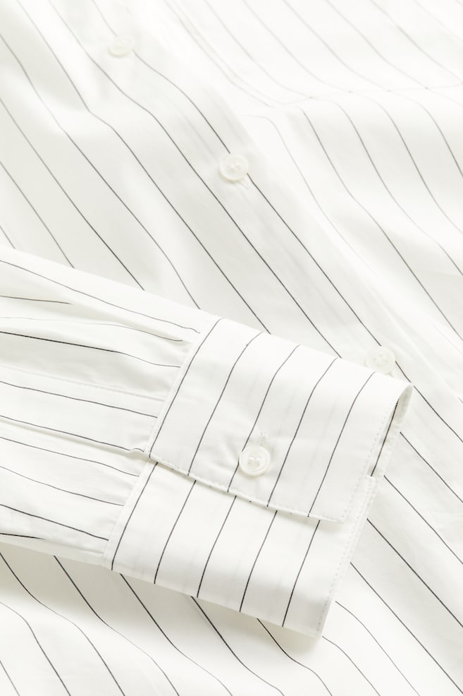 Cotton shirt - White/Striped/Light blue/Striped - 4