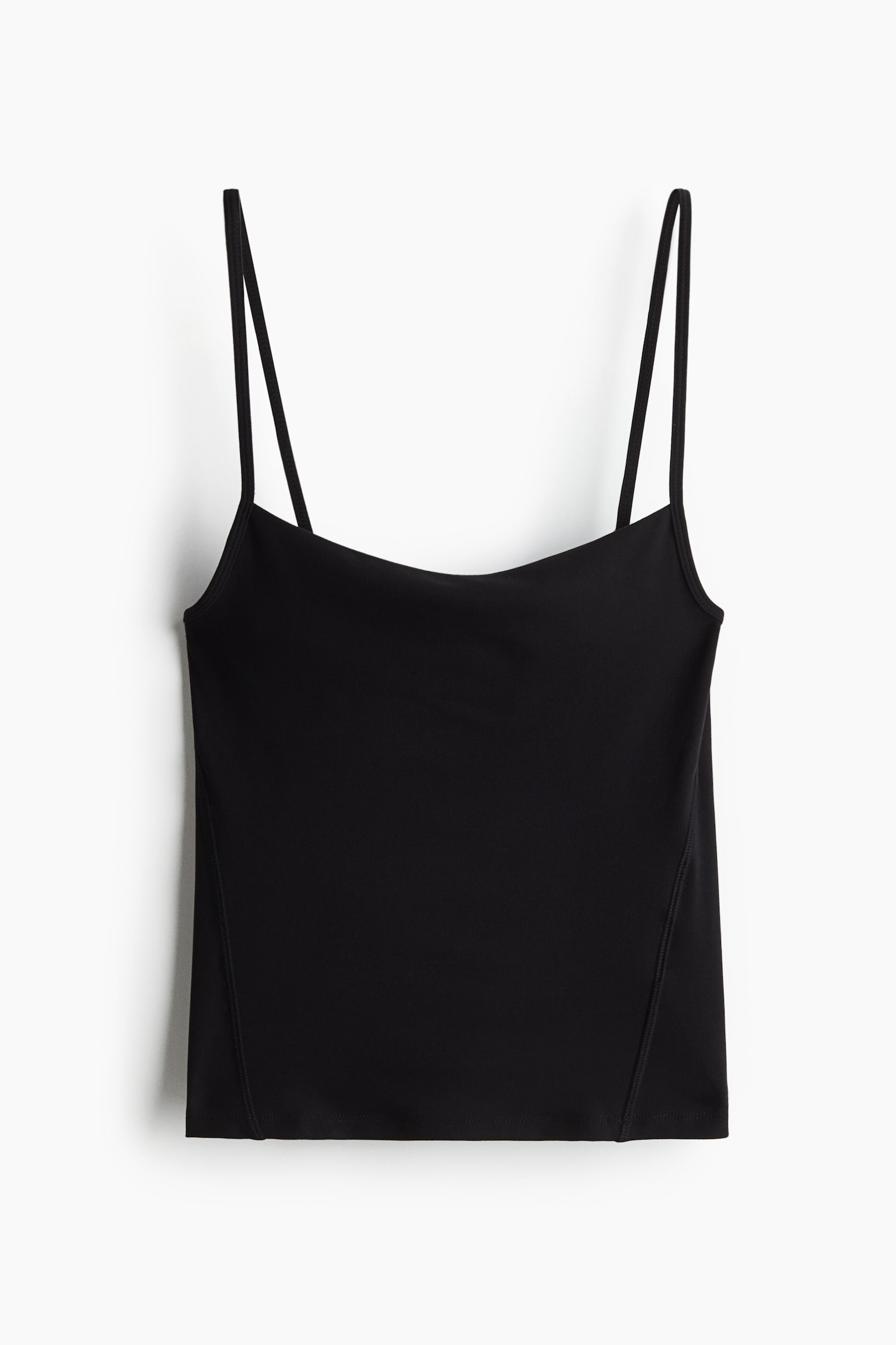 Женский топ H&M Jersey Camisole, цвет: Чёрный — фото 1