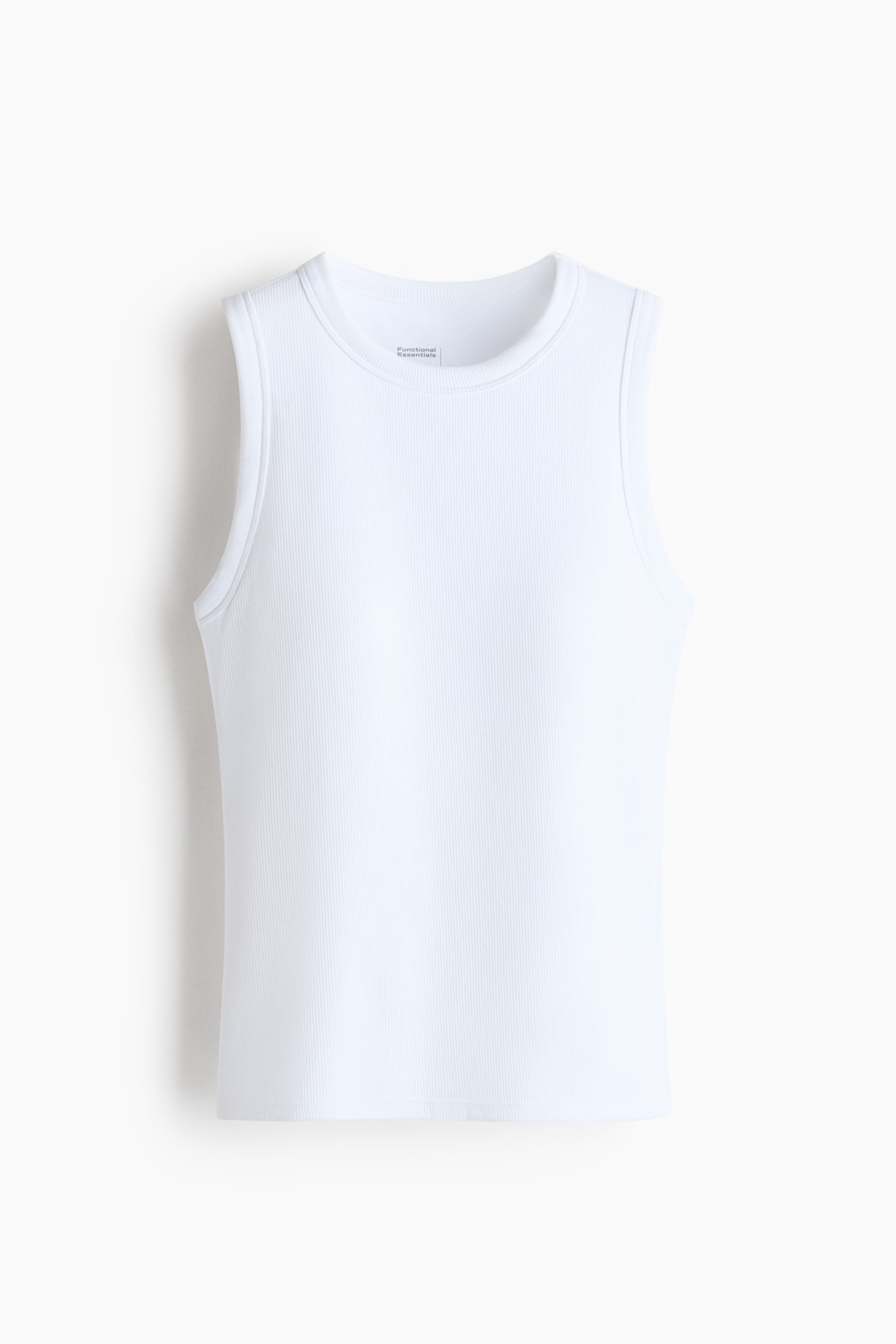 Cooling Slim Fit tanktop med integreret bh - Hvid/Sort/Rustbrun - 1