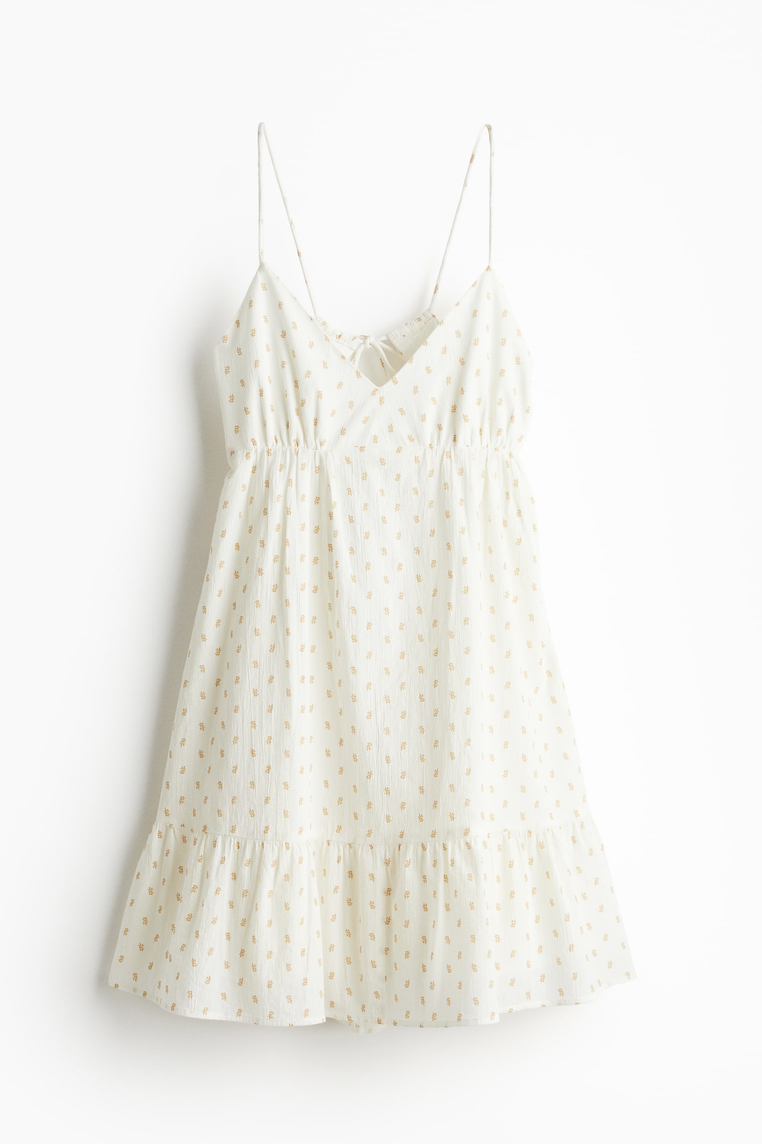 Open-back crêpe dress - Cream/Floral/Cream - 2