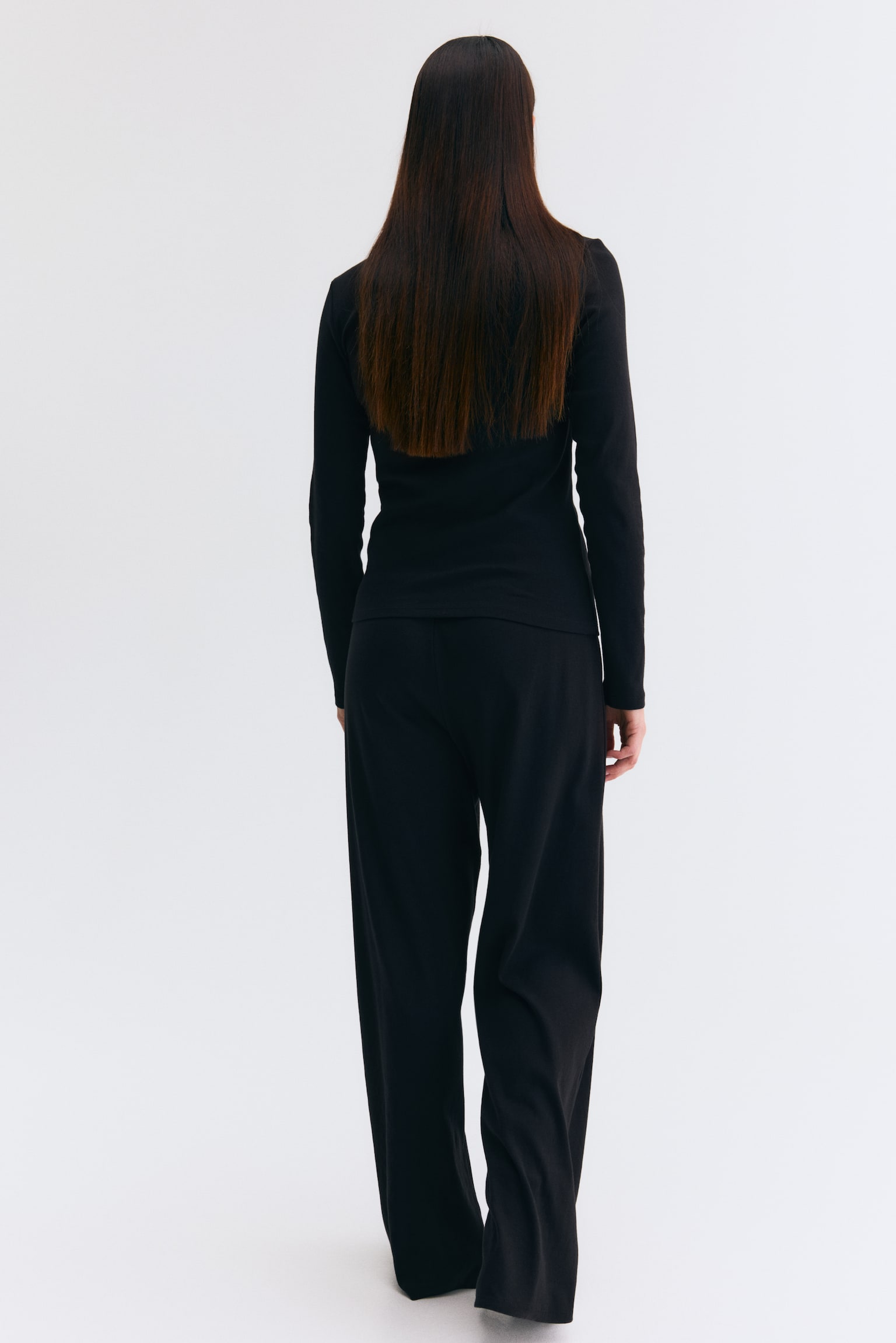 MAMA Pidžama od rupičastog žerseja - Crna/Sivi lapor/cvetni dezen - 6