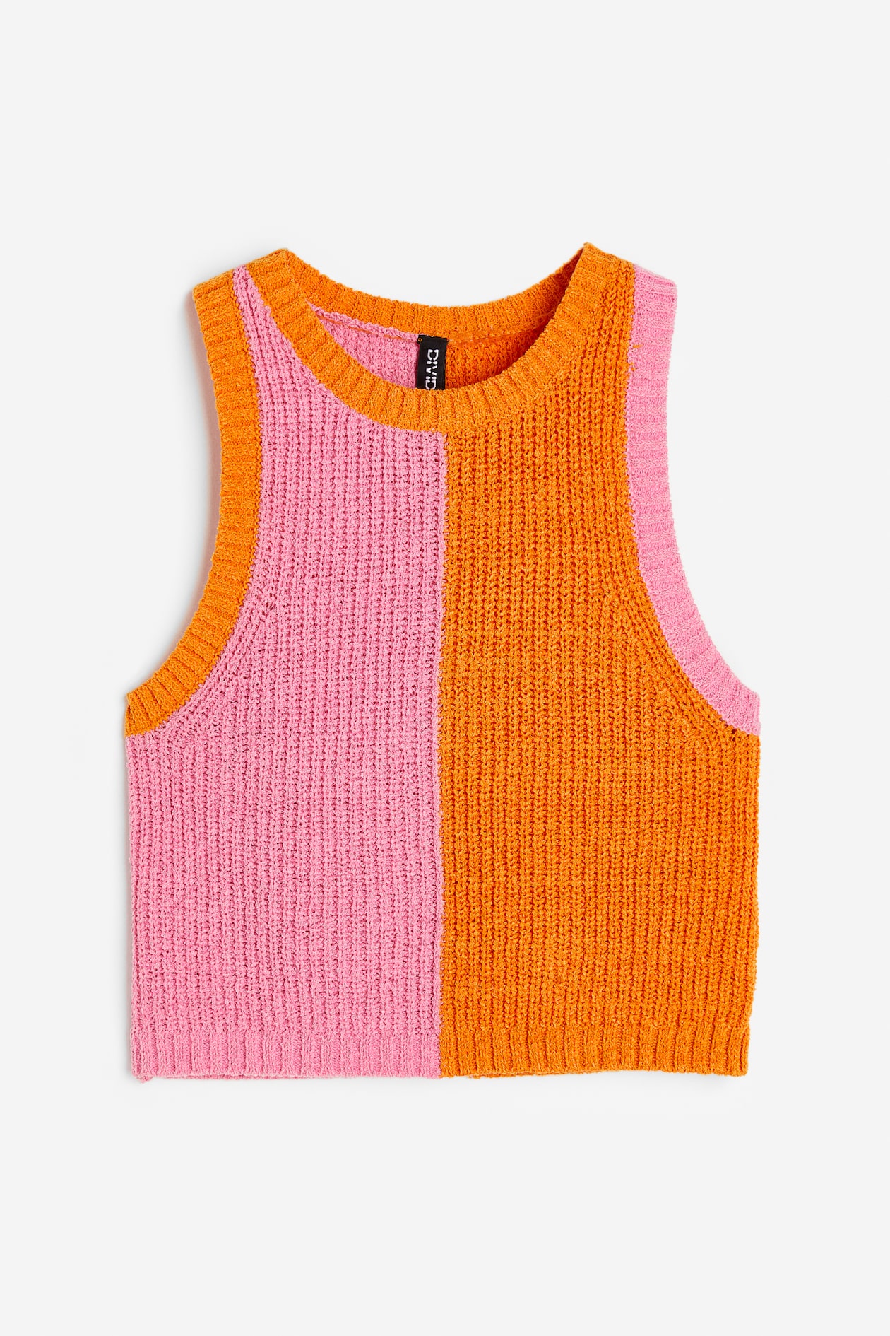 Vest Zara Pink Knit Top Pink Zara Sweater Vests TRAF Sweater Lady