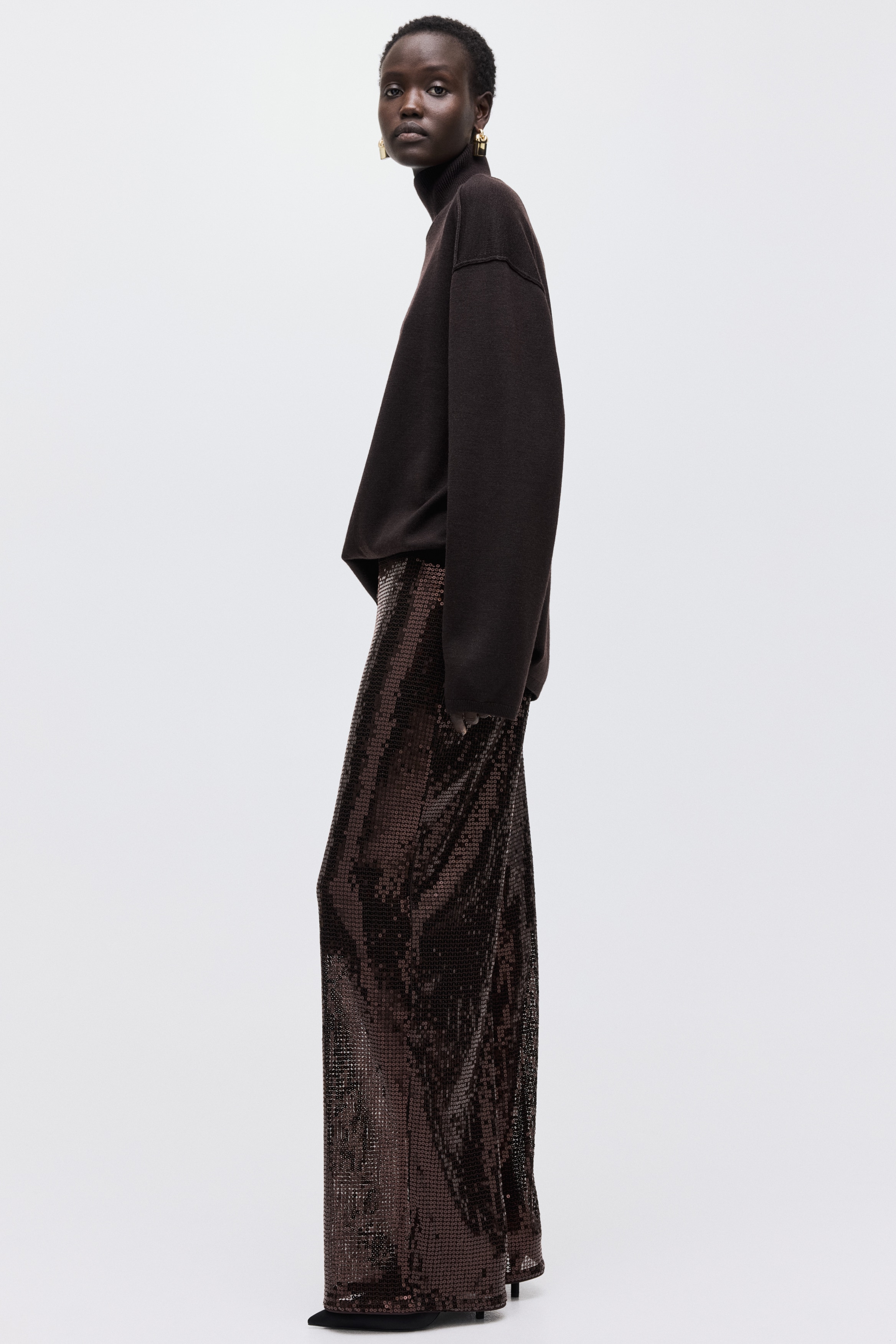 Sequined trousers