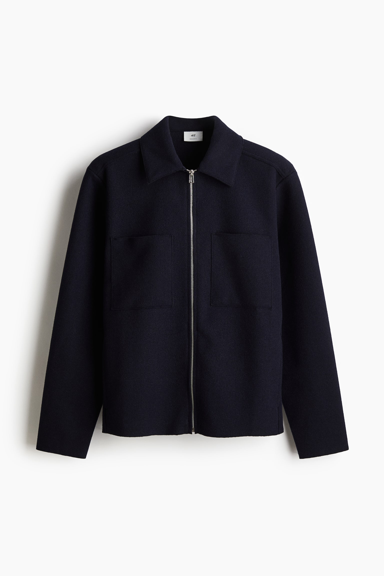 Regular Fit Zip-through jacket - Navy blue/Dark grey - 2