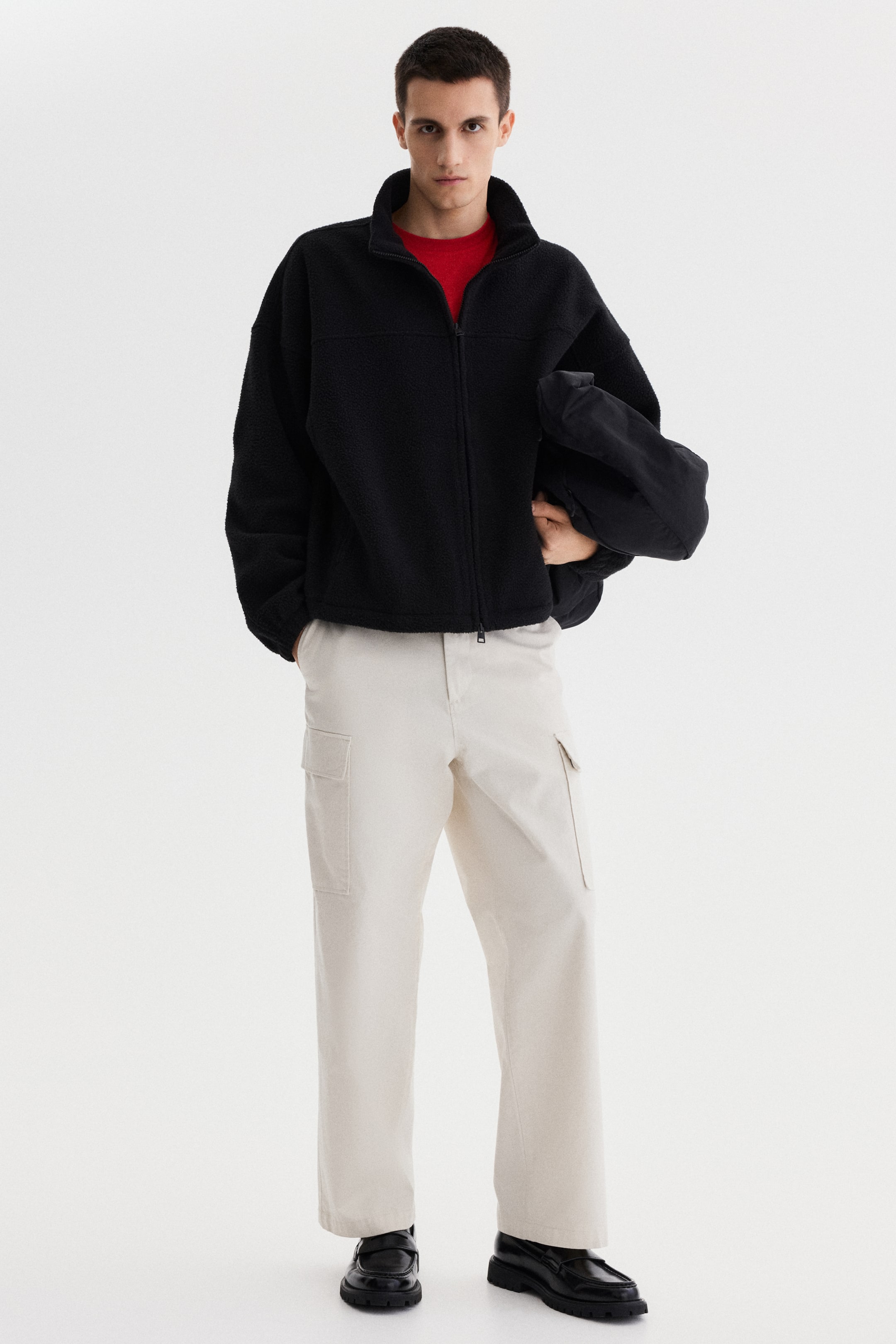 Мужские куртки H&M Teddy Fleece Jacket — фото 3