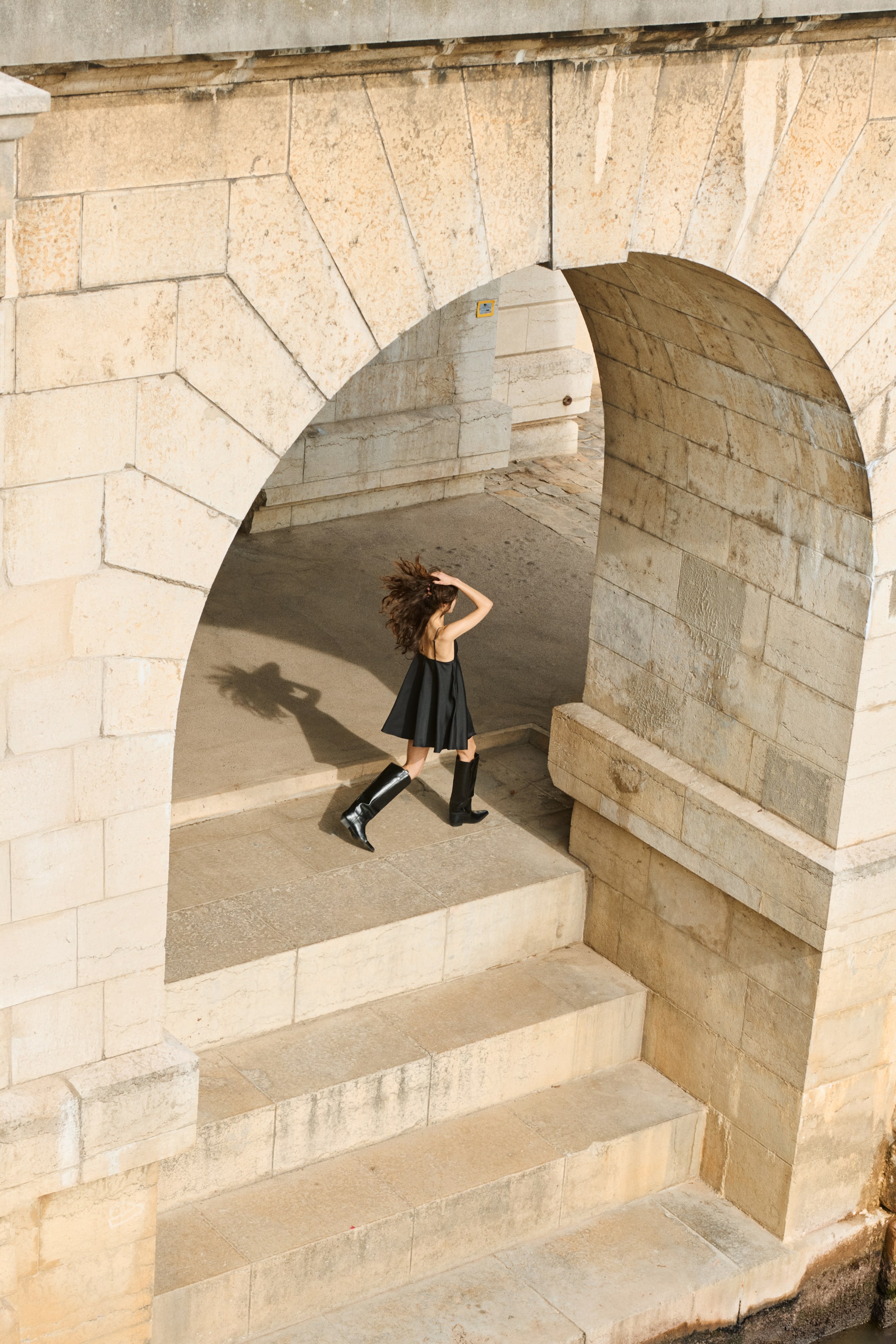 View larger image: Flared strappy dress - Black - Ladies | H&M GB 5