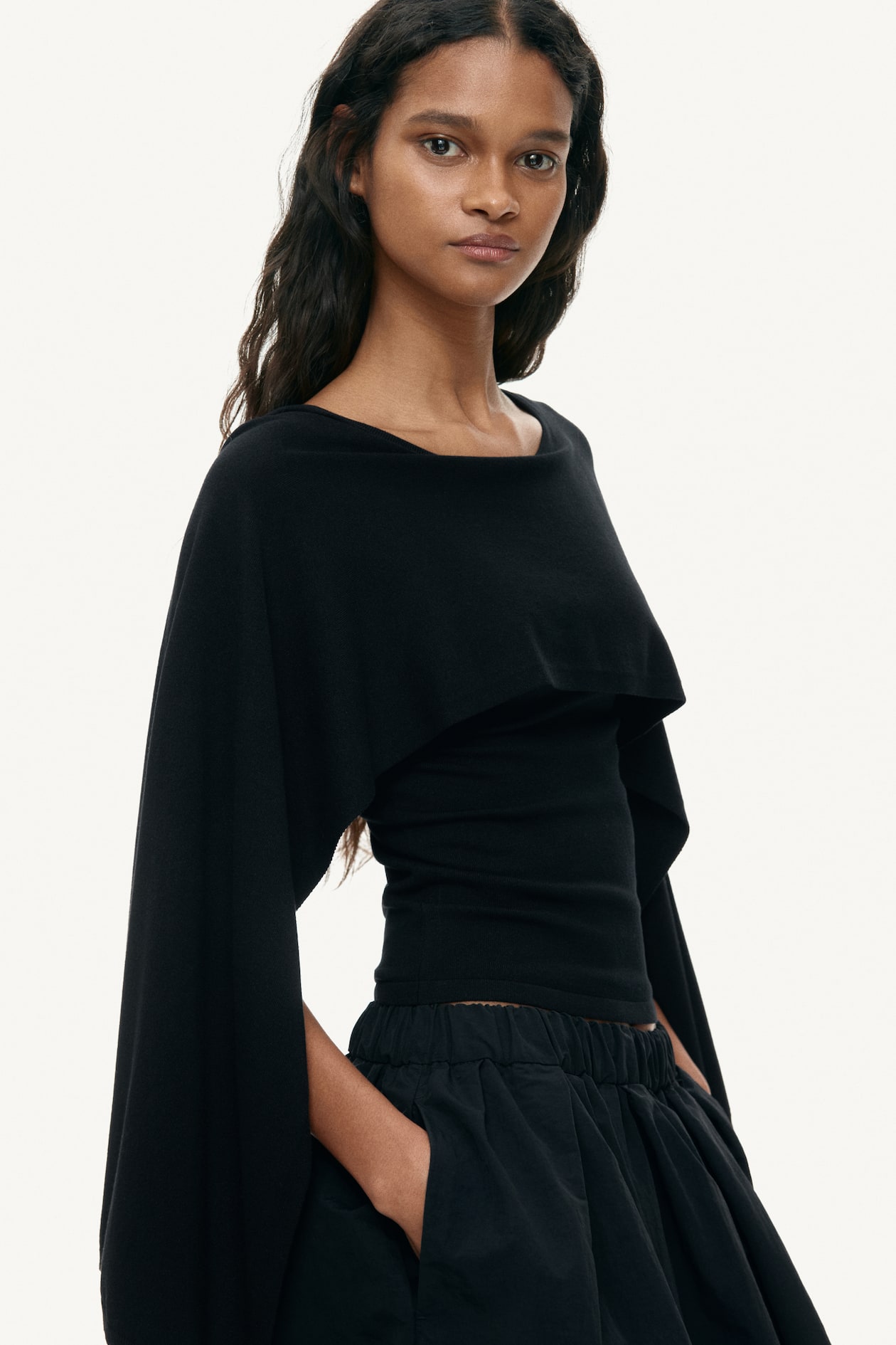 Cape-look top