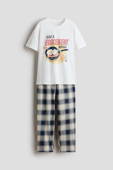 プリントコットンパジャマ