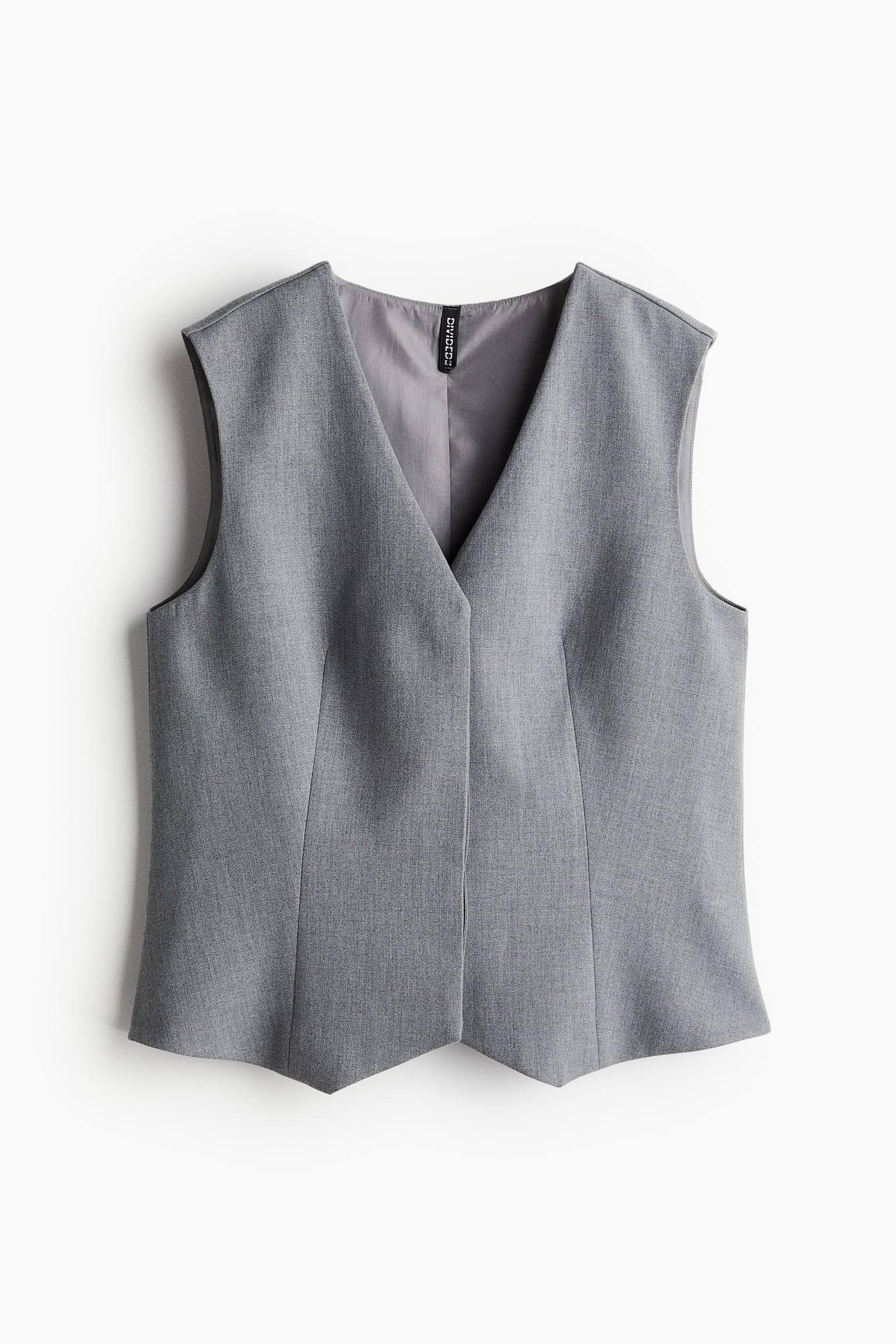 Twill suit waistcoat - Grey marl/Black/Navy blue - 2