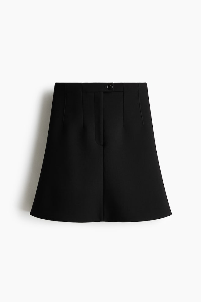 Flared skirt - Black - 1