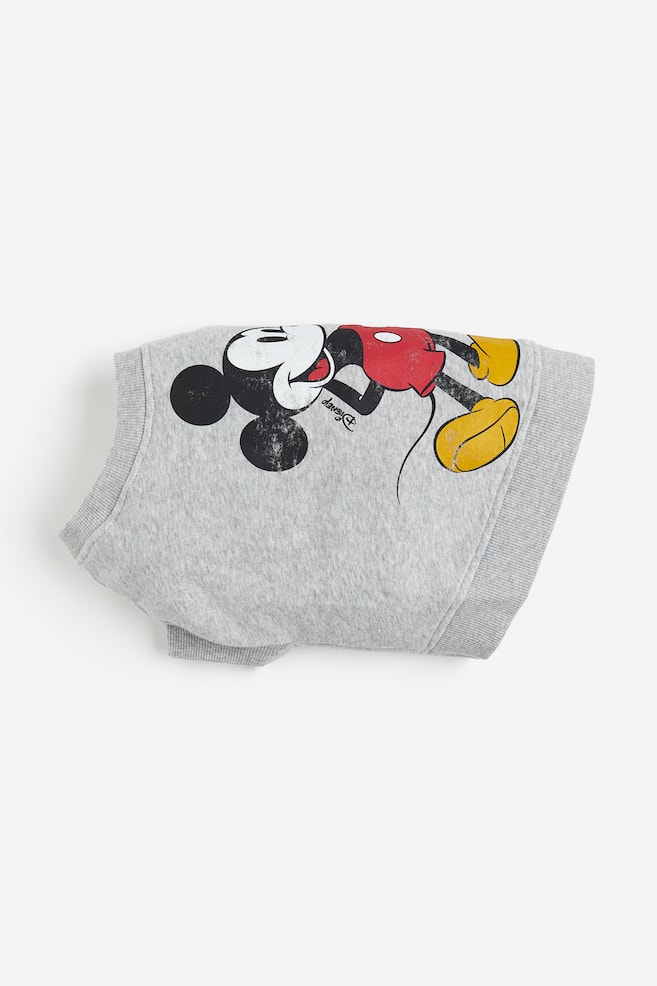 Embroidery-detail dog top - Grey marl/Mickey Mouse/White/Mickey Mouse/Dark red/Harvard/Grey marl/Harvard/dc - 2