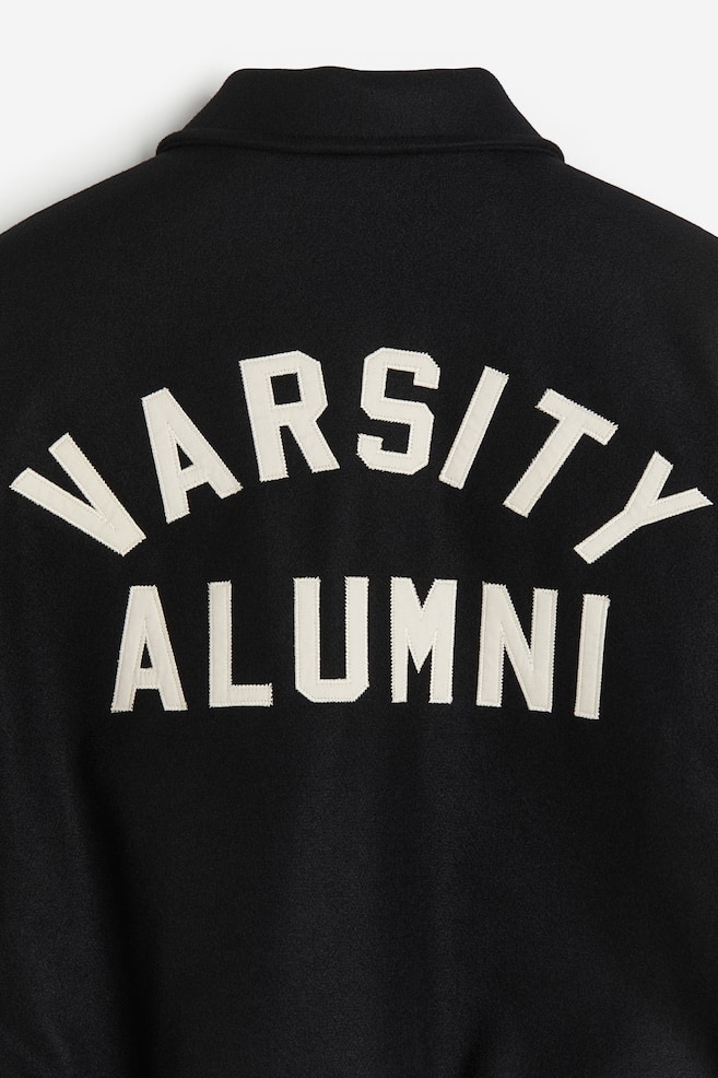 Loose Fit Varsity jacket - Black/Varsity Alumni/Dark green/Varsity Alumni - 6
