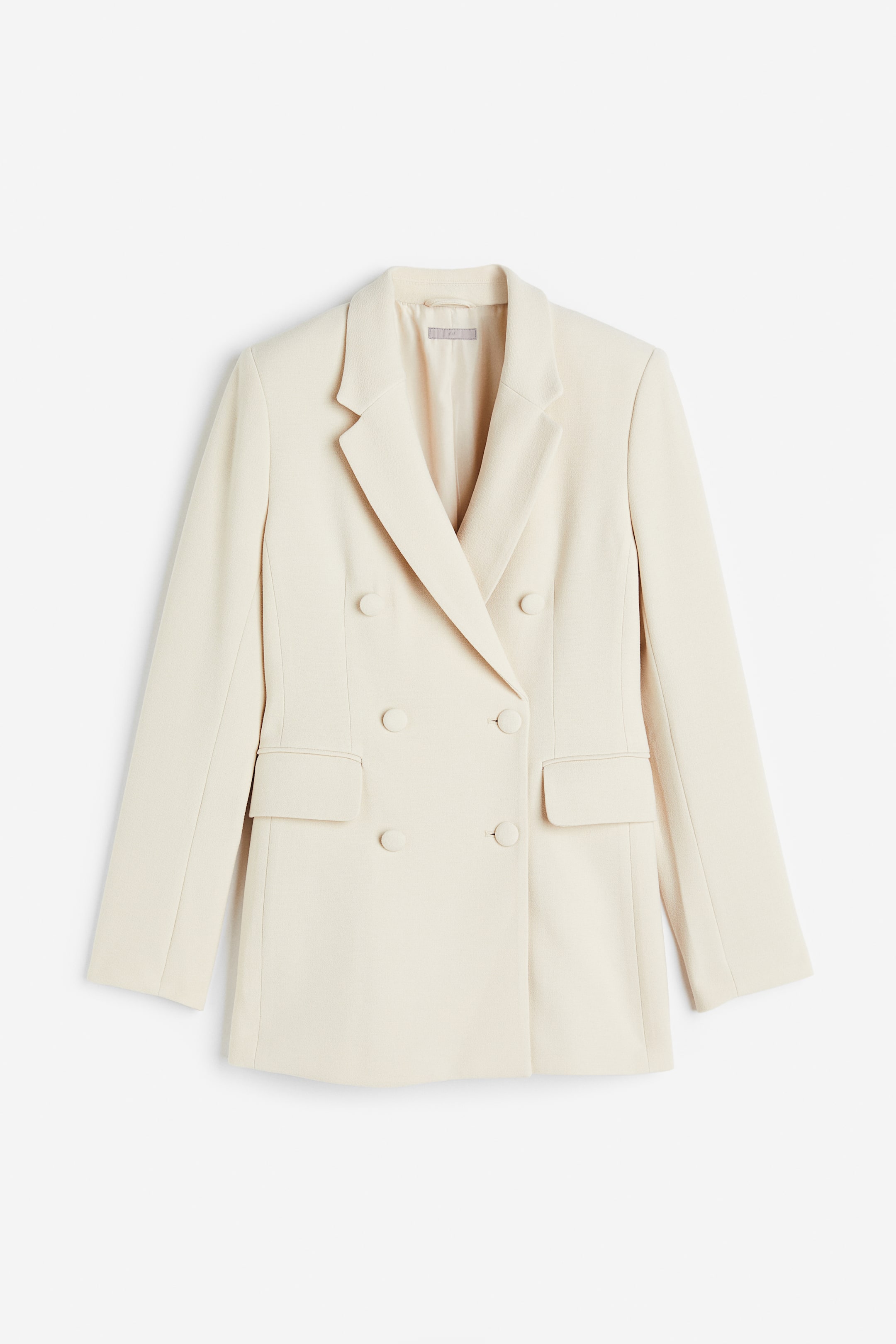 Grotere afbeelding bekijken: Double-breasted blazer - Lichtbeige - DAMES | H&M NL 1