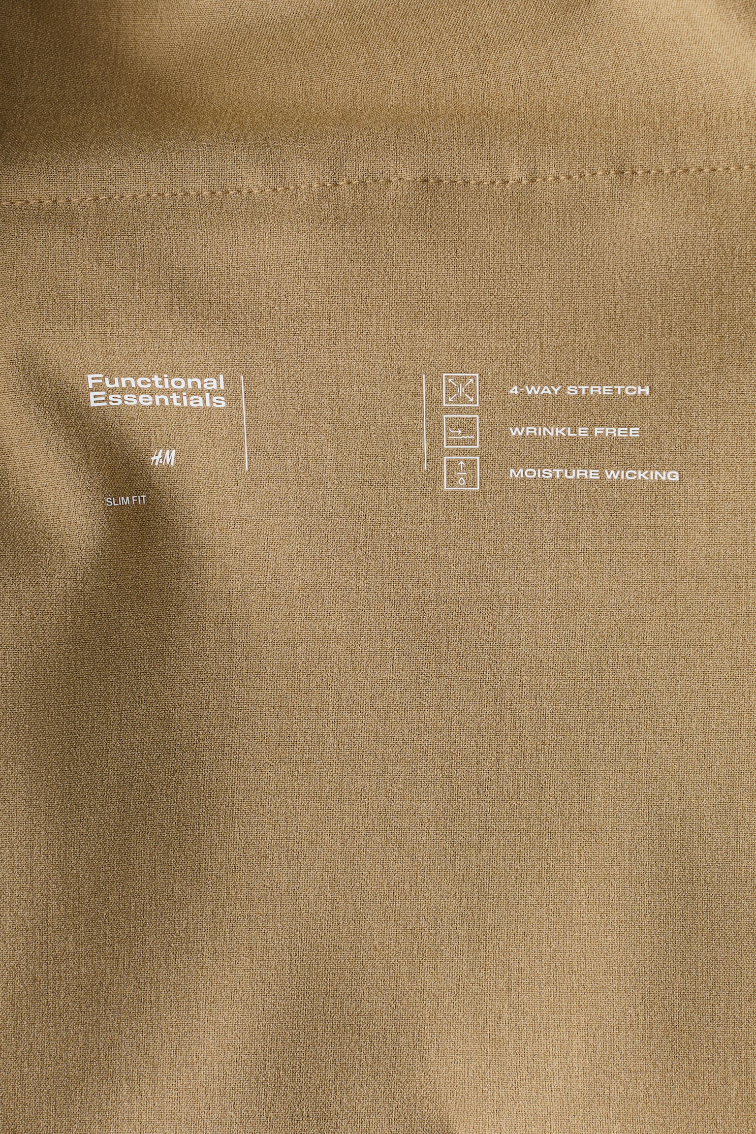 貼身四面彈性卡其褲 - 米色/海軍藍 - 8