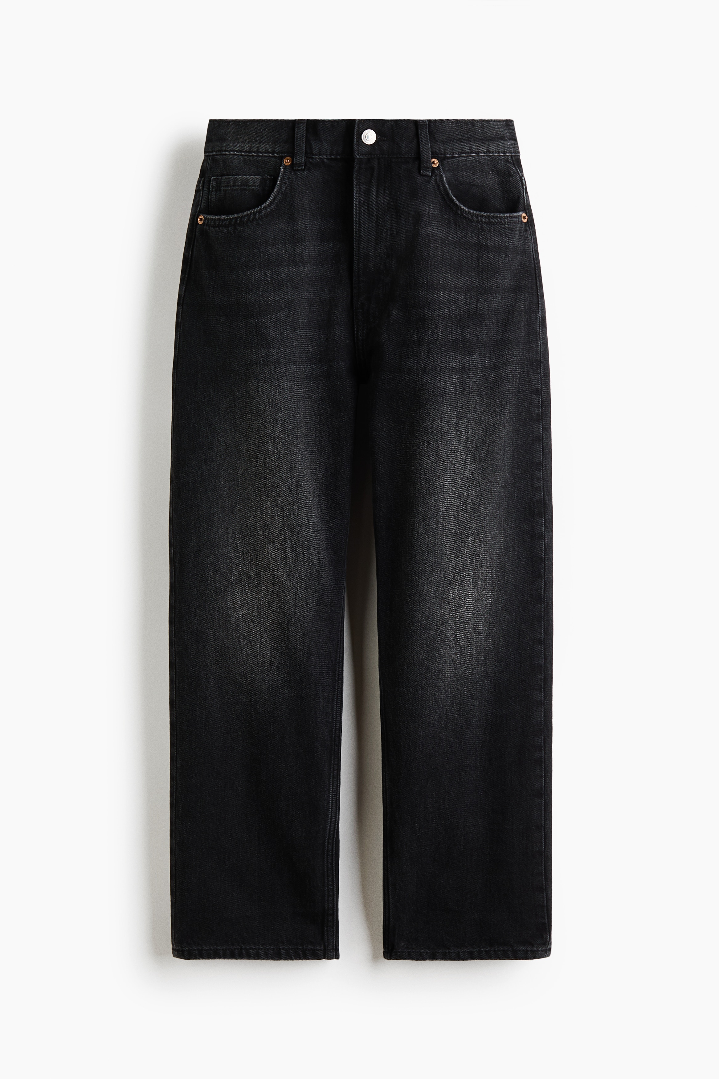 Mom Regular Waist Ankle Jeans - Μαύρο denim/Μπλε denim
