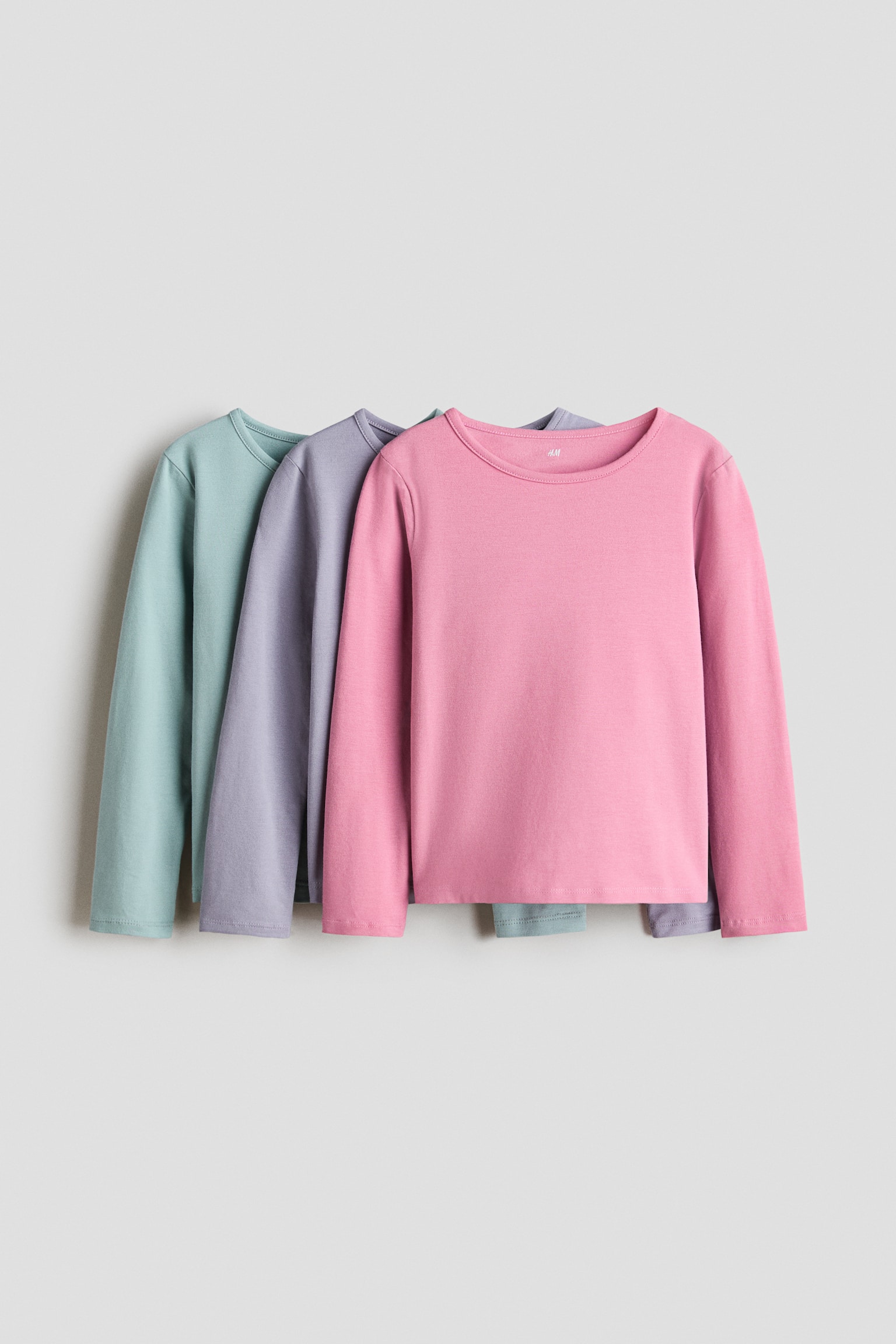 3-pack cotton tops - Turquoise/Lilac/Pink/Cream/Black spotted/Pale purple/Hearts/Ivory/Hearts
