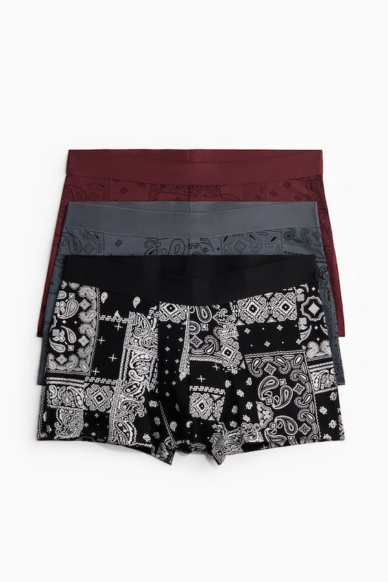 Трусы-боксеры для мужчин, хлопок, 3 шт. — H&M