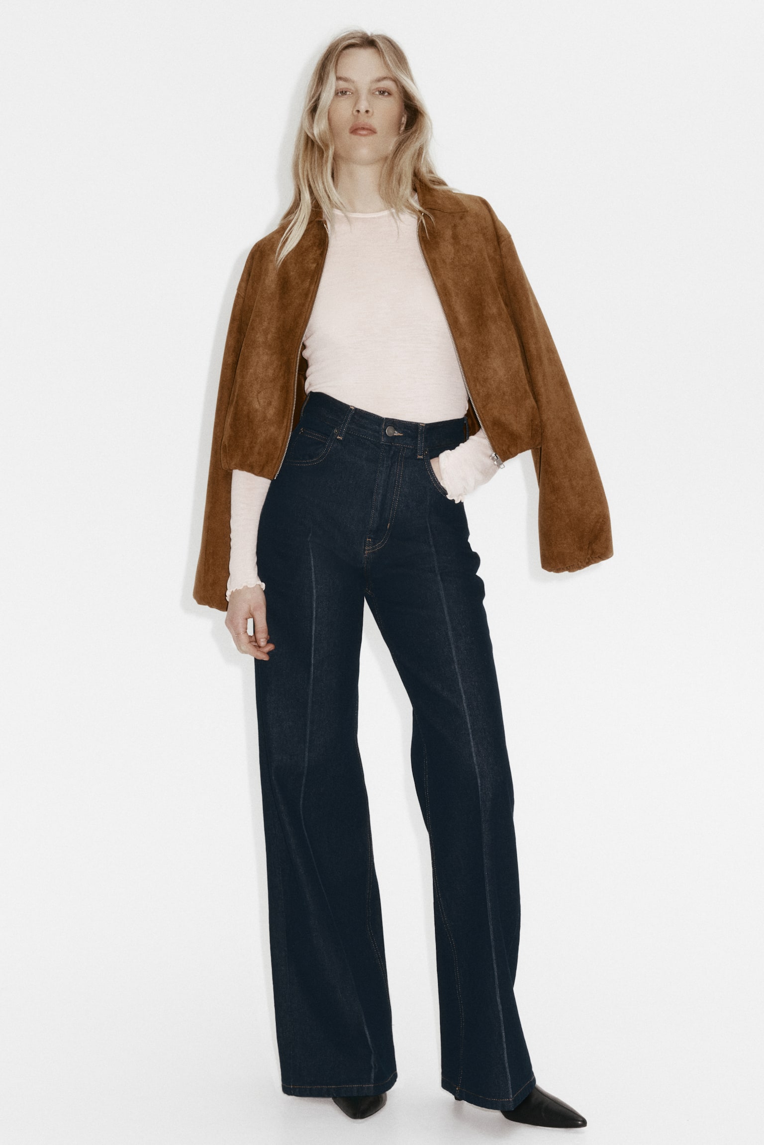 Wool top - Light powder pink/Light mole/Light blue - 6