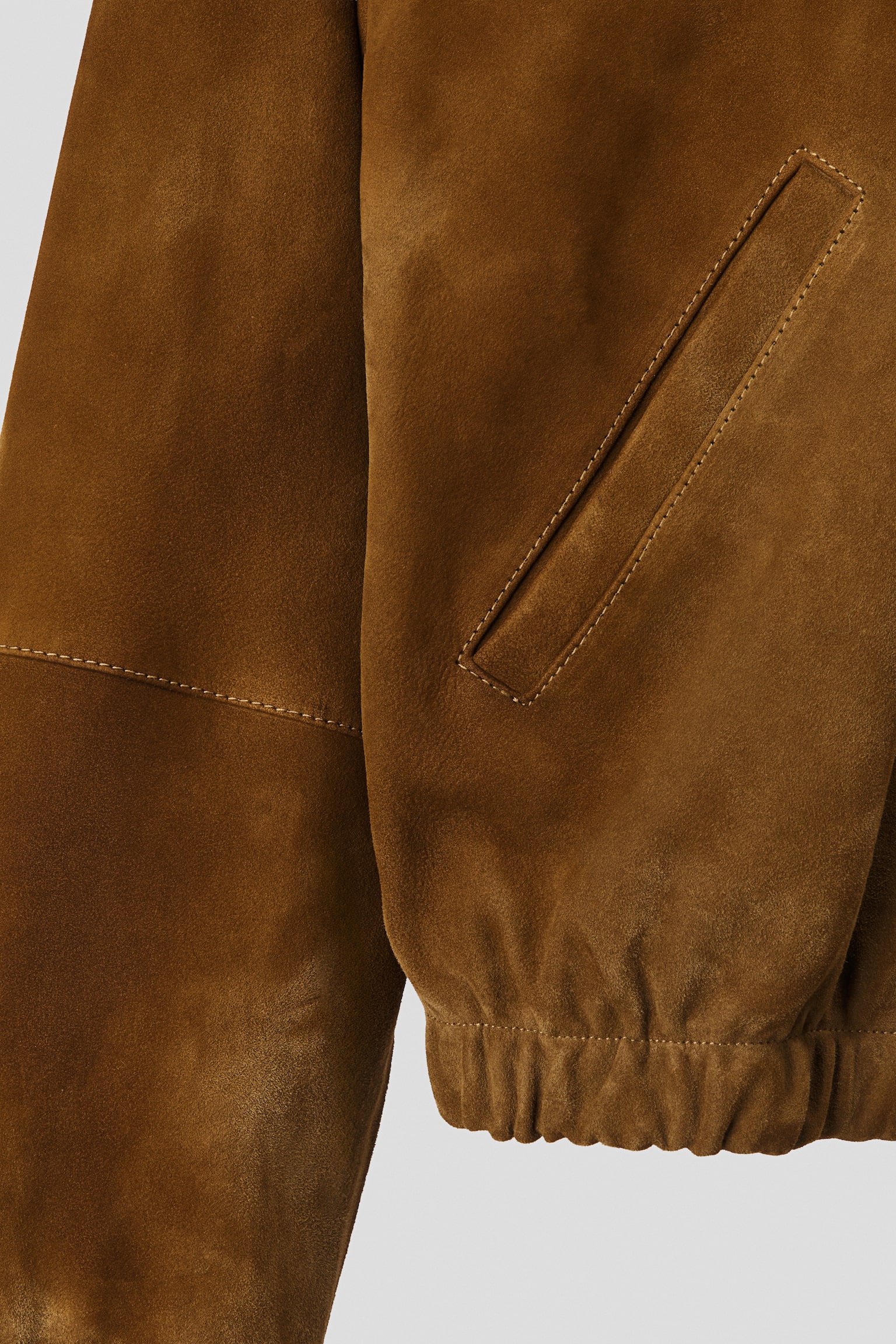 Chamarra de gamuza - Café claro - 8