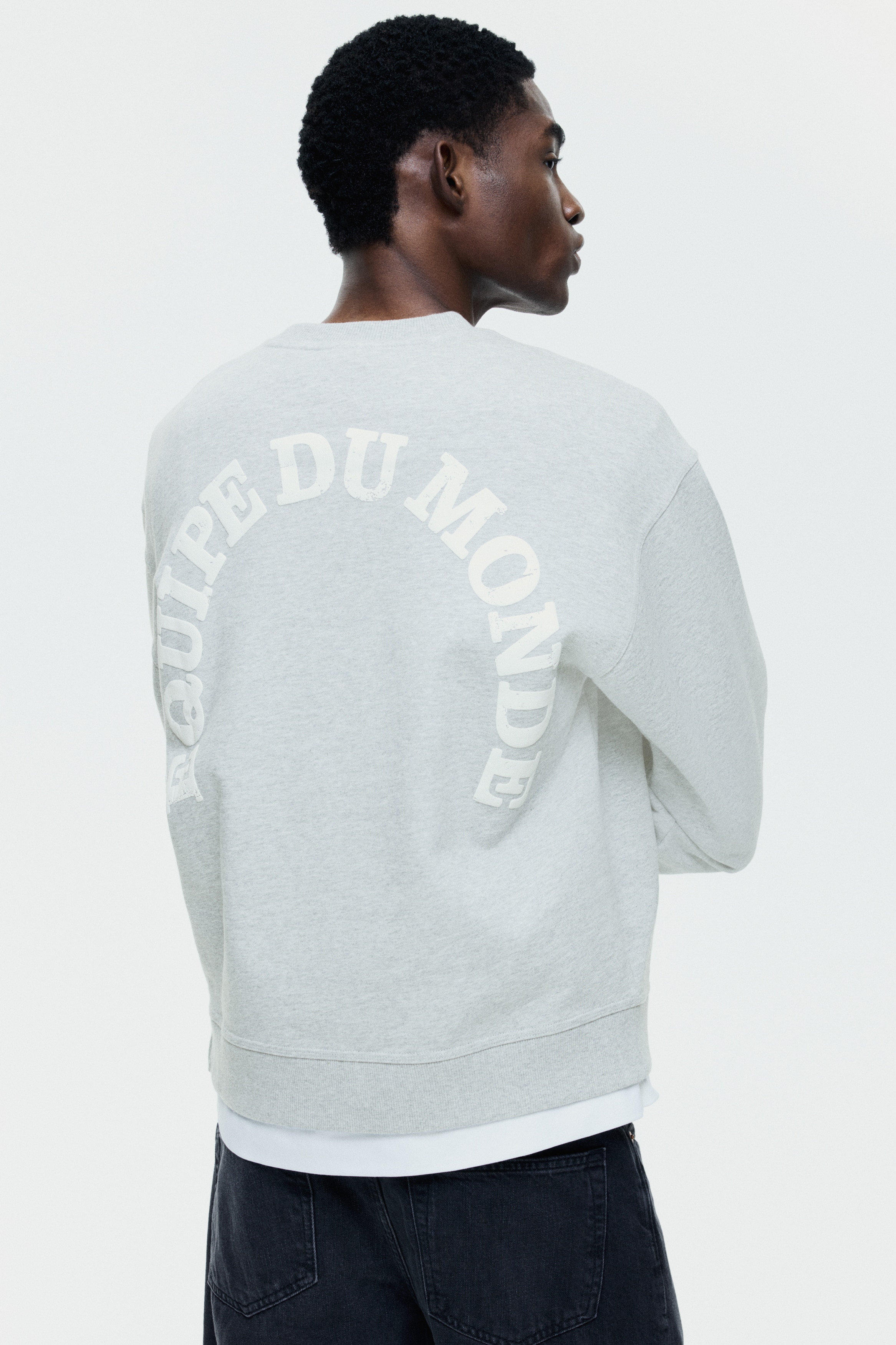 Sweat-shirt imprimé Loose Fit - Gris clair chiné/Equipe/Bleu foncé/INTL. 94/Beige foncé/SoHo NYC