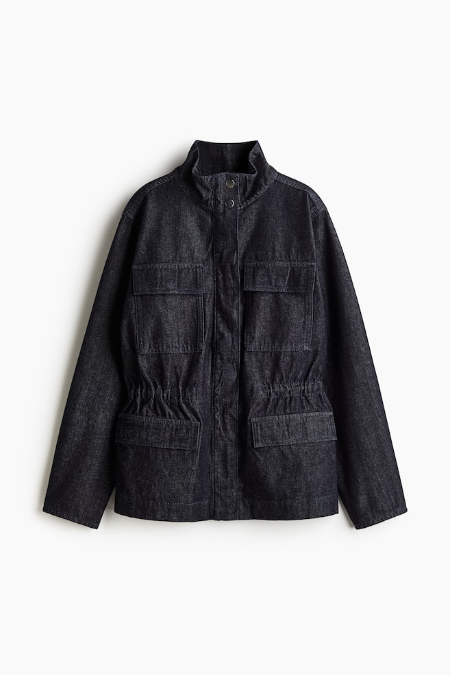 Katoenen cargojas - Donker denimblauw - 1