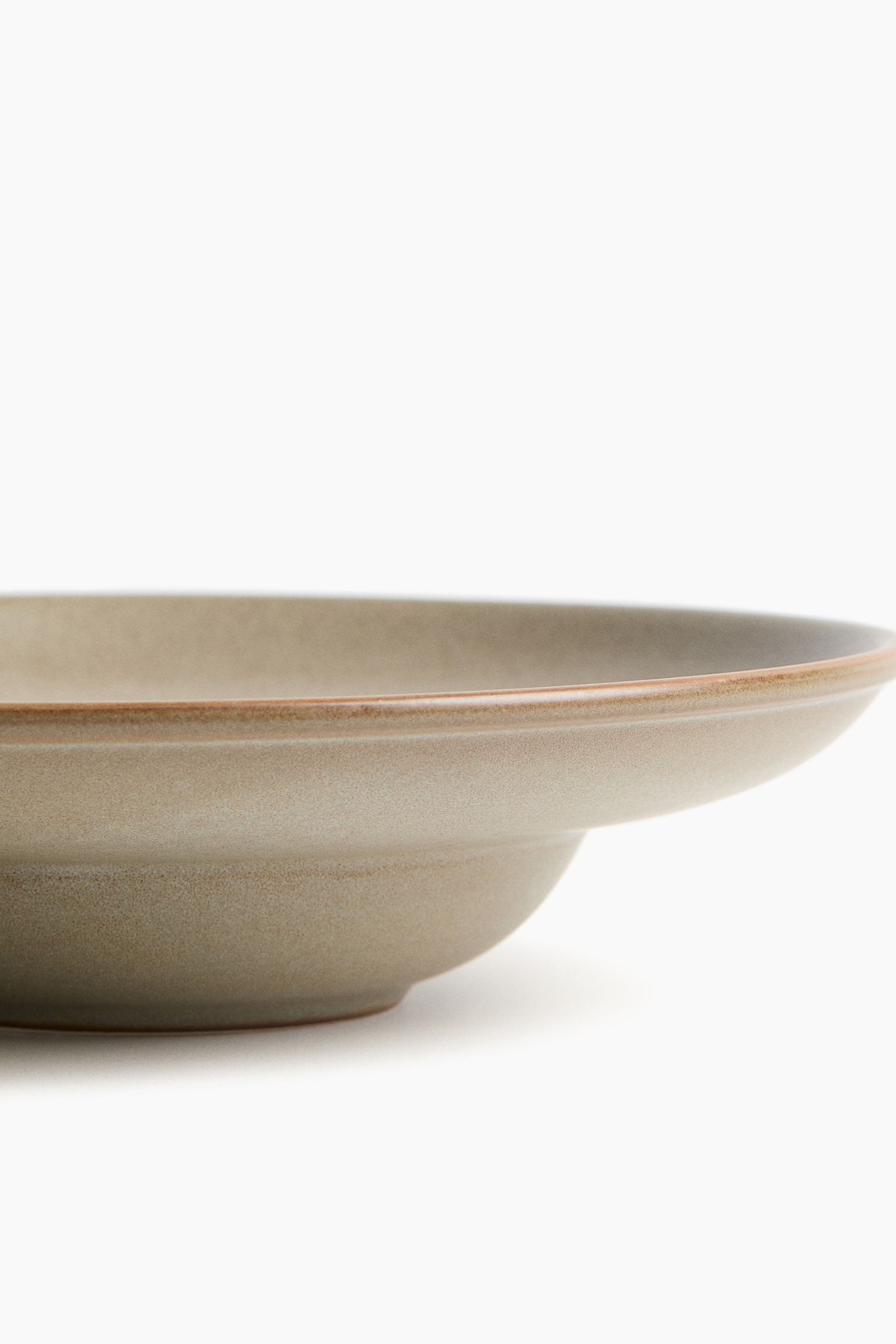 Lot de 2 petites assiettes creuses - Beige/Vert ancien/Beige clair/Noir - 3