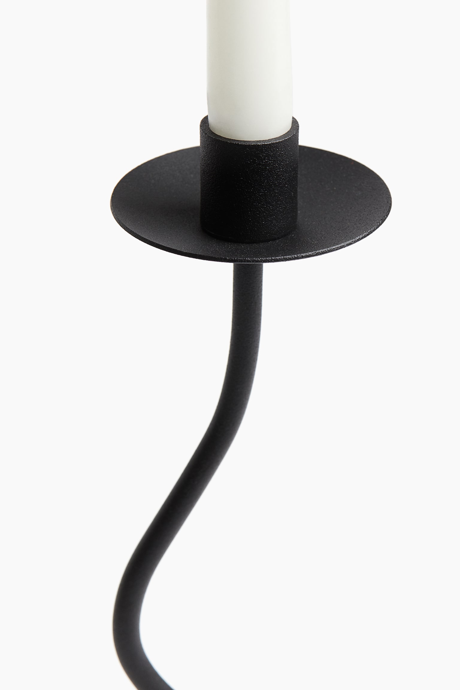 Metal candlestick - Black - 4