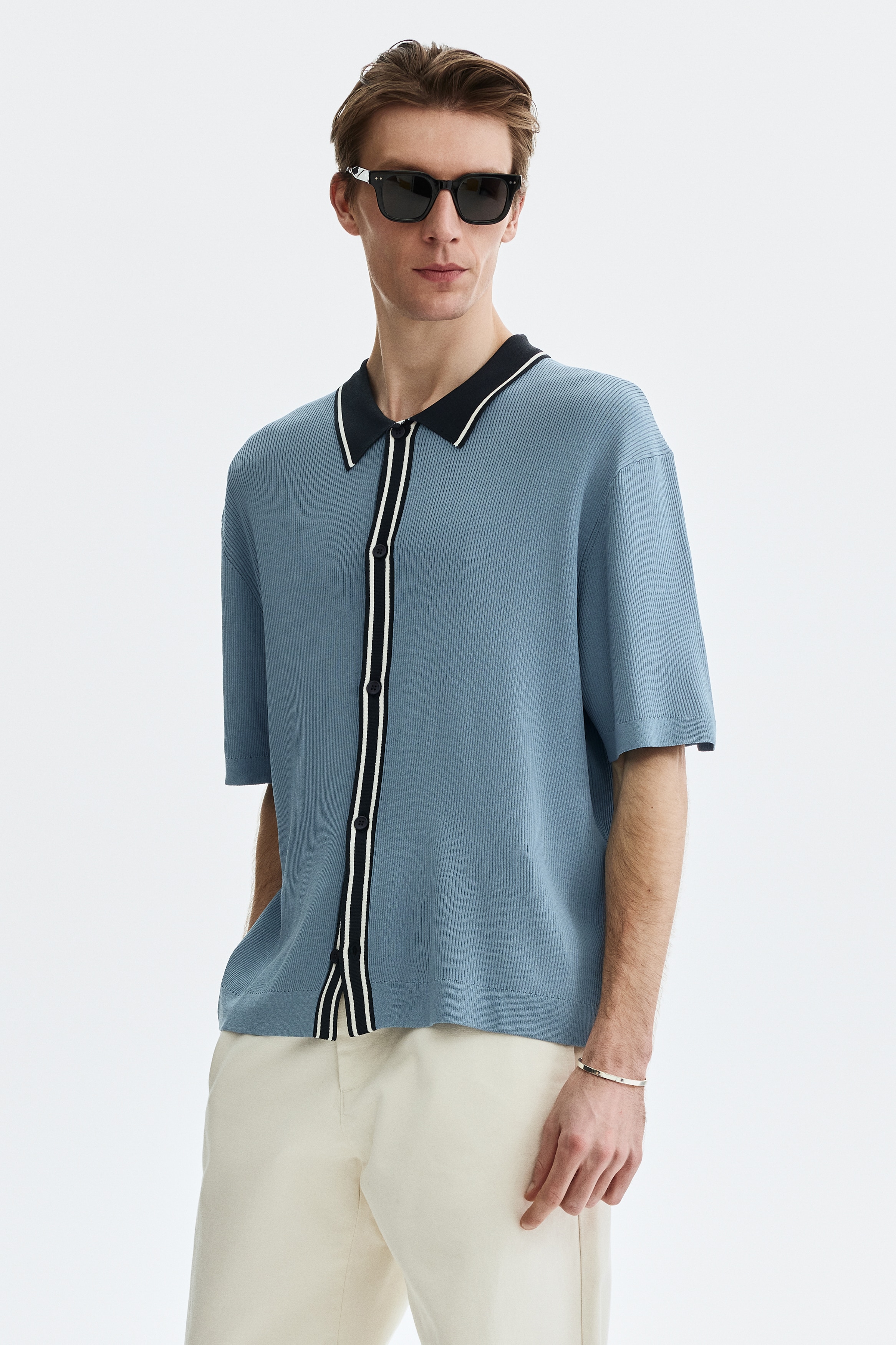 Regular-Fit Rib-Knit Shirt from H&M - $44.99