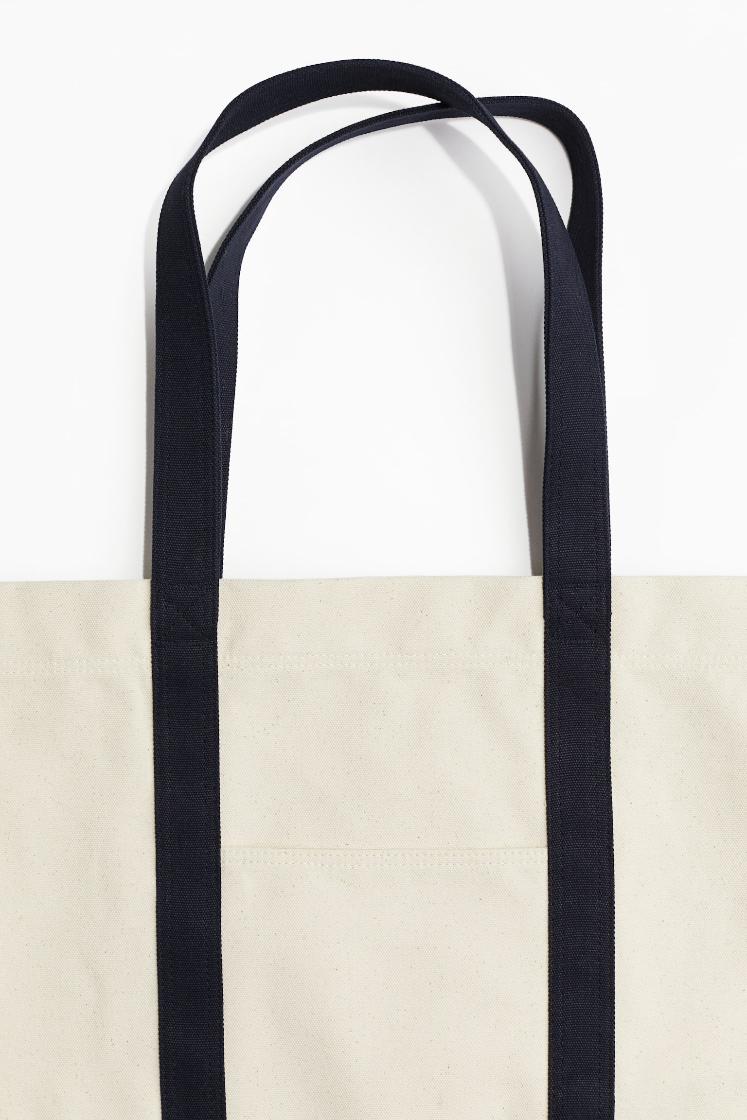 Canvas Shopper - Natural white/Black/Natural white/Natural white/Khaki green/Black - 3