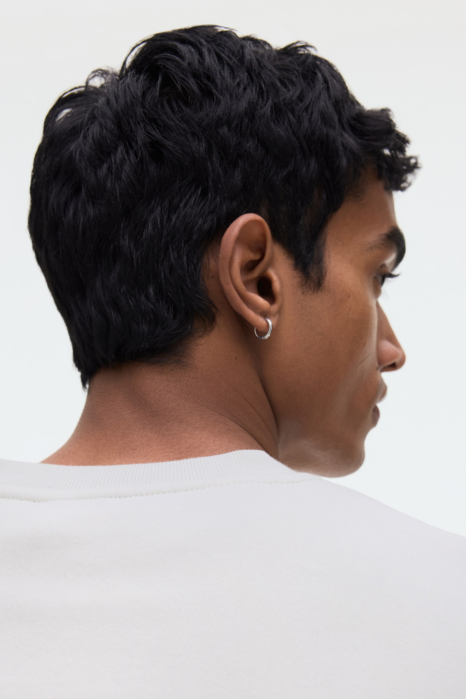 Mikina Loose Fit - Světle šedá/Černá/Tmavě šedá/Tmavomodrá/Hnědá/Červená/Zelenomodrá/Zelená/Zelená/Tlumená modrá/Tlumená khaki zelená/Šedý melír/Bleděmodrá/Růžová/Švestková/Hnědá - 7