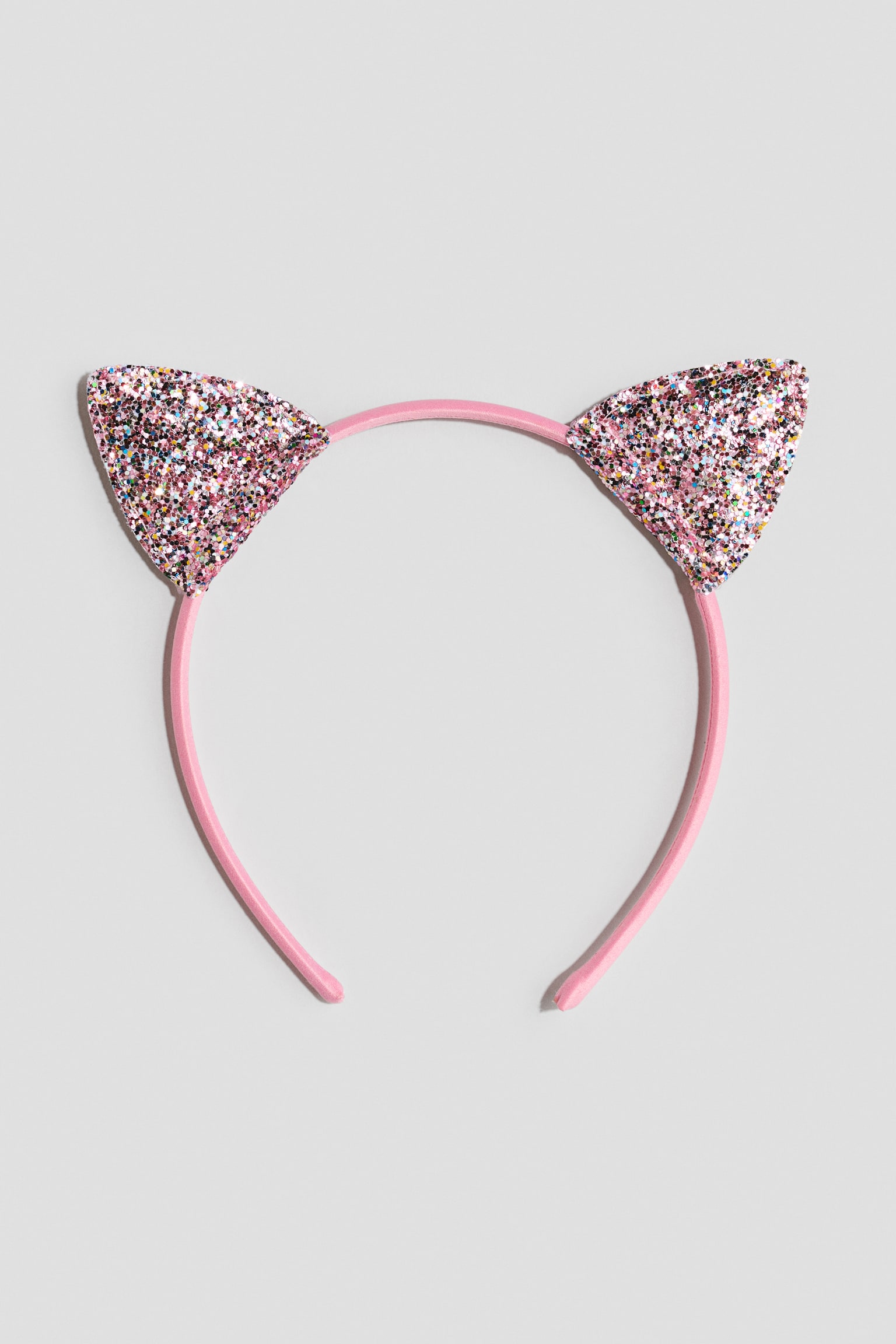 Appliquéd Alice band - Pink/Cat