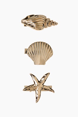 3-pack hårspänne i metall