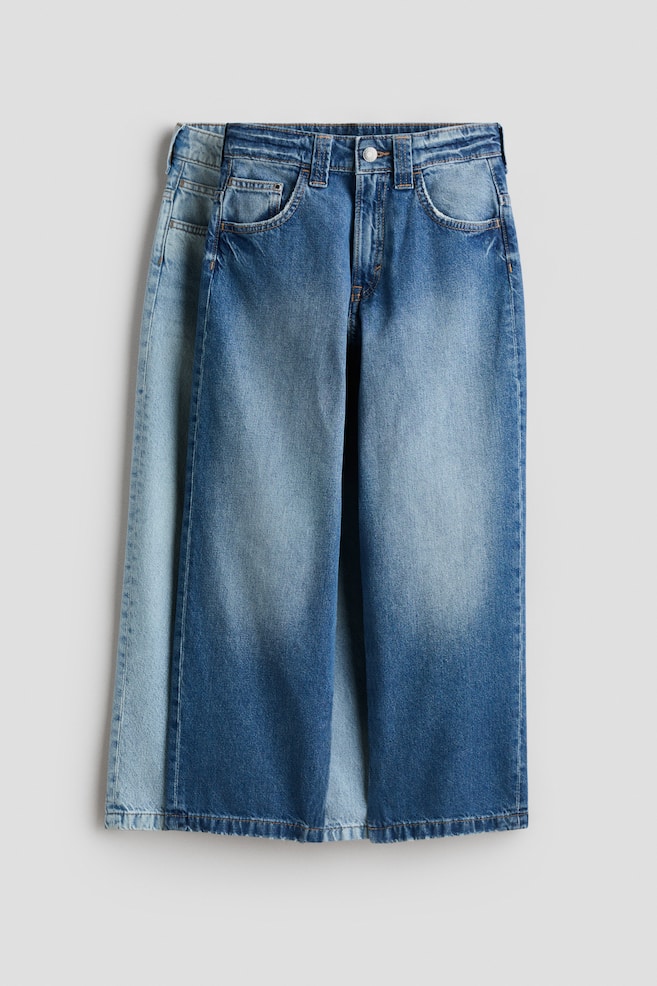 Lot de 2 Baggy Fit Jeans - Bleu denim clair/bleu denim/Gris denim clair/bleu denim - 1