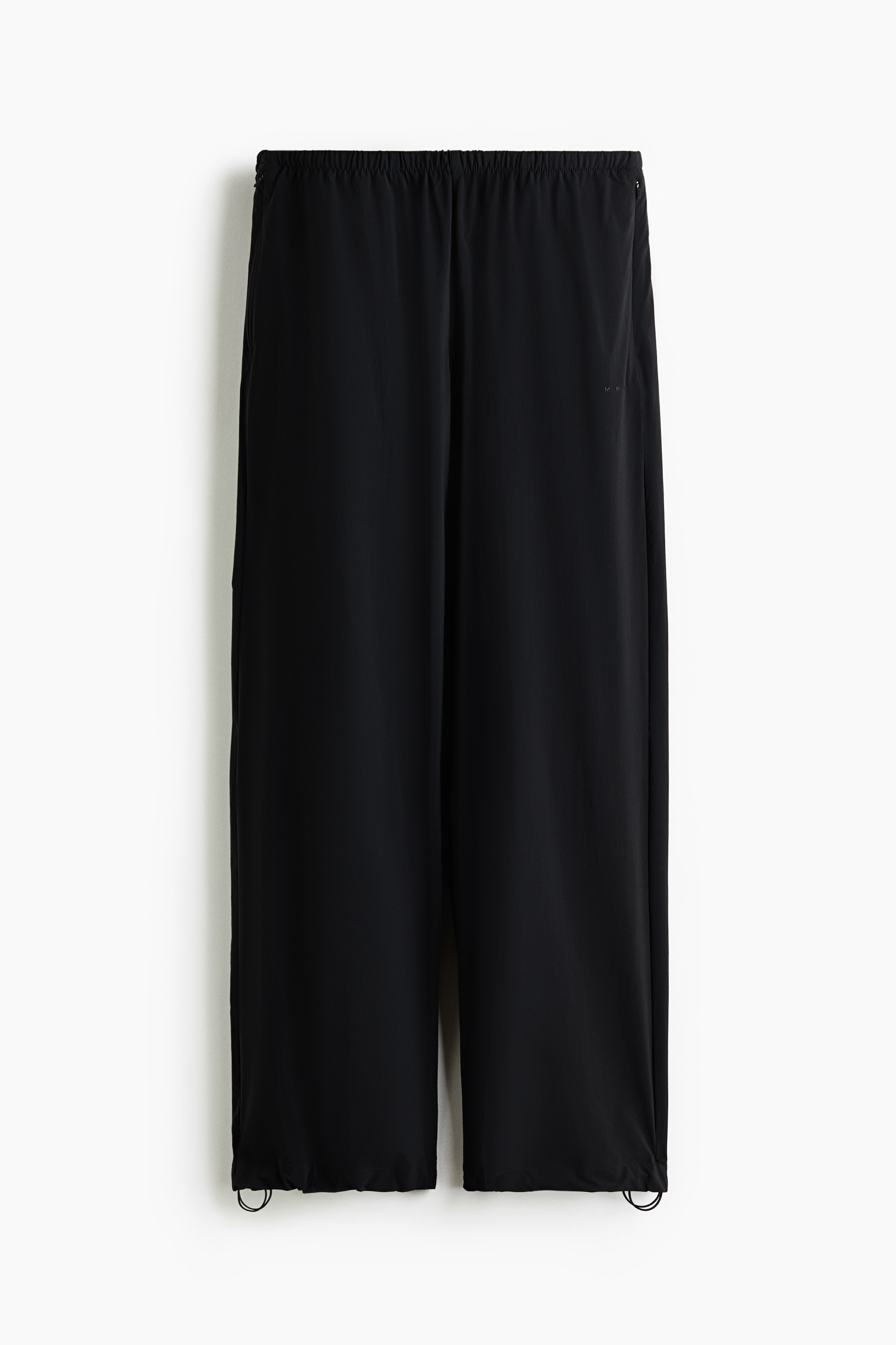 Relaxed-Fit Nylon Sports Track Pants - Black/Mountain green