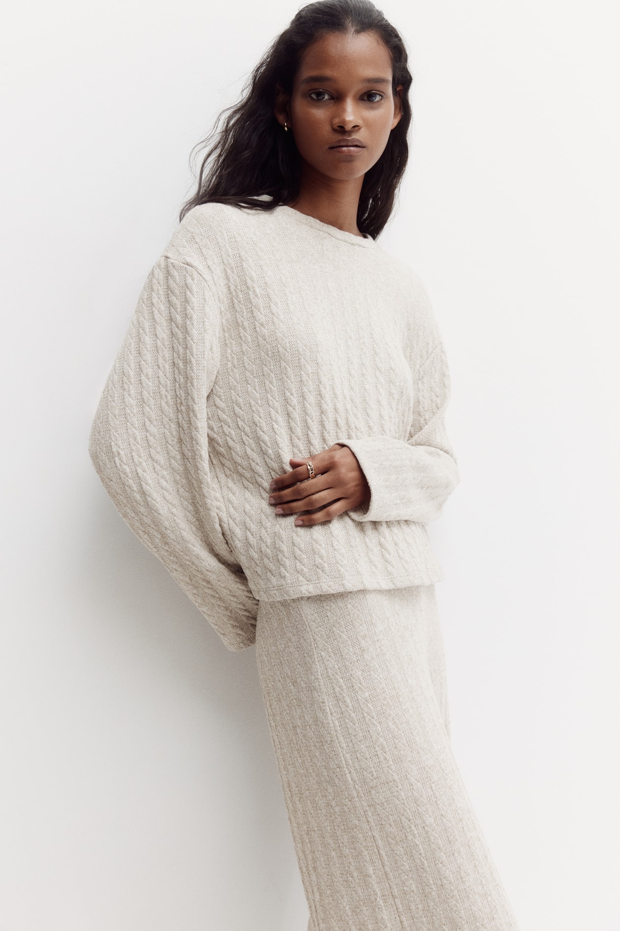 Cable-Knit Sweater