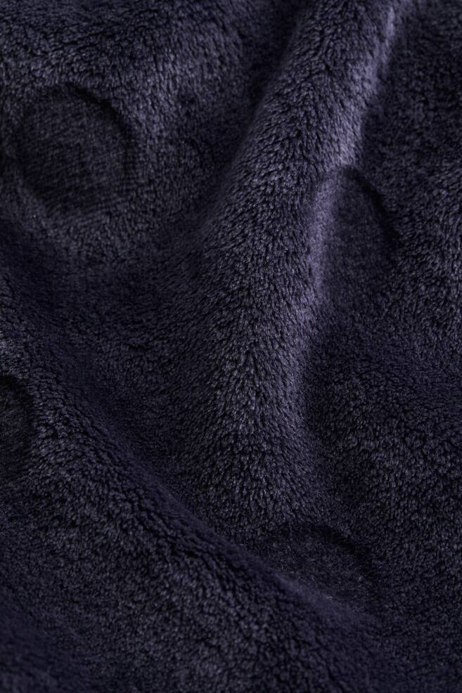 Fleece dressing gown - Dark blue/Dark grey/Spotted/Dusty green/Light greige - 5