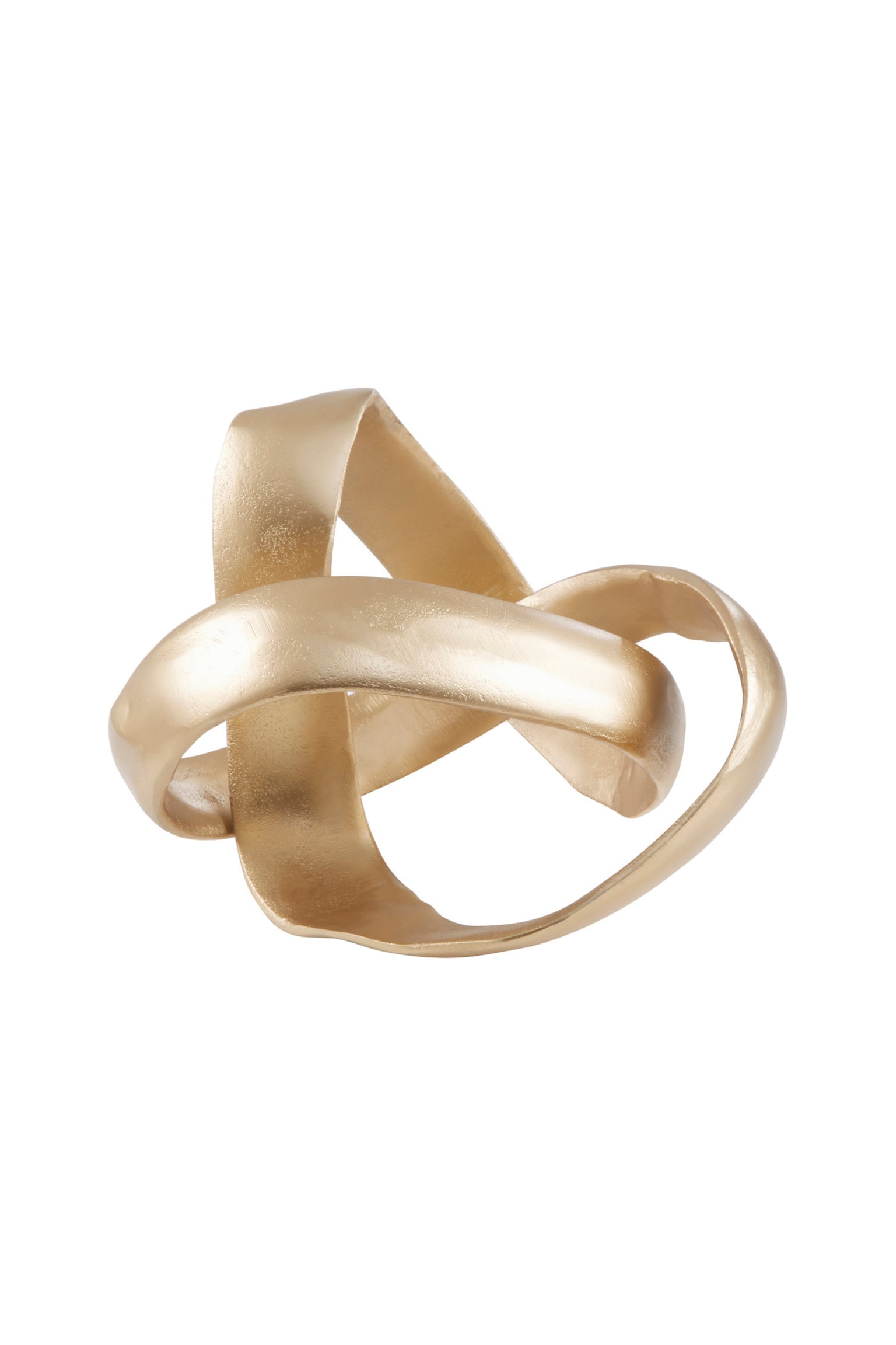 Prato Gold Tone Knot Sculpture - Gold - 3