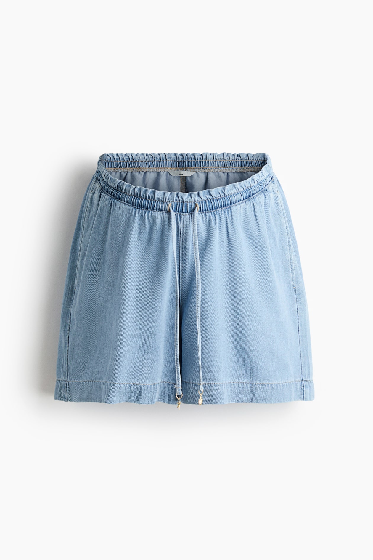 MAMA Denim Drawstring Shorts