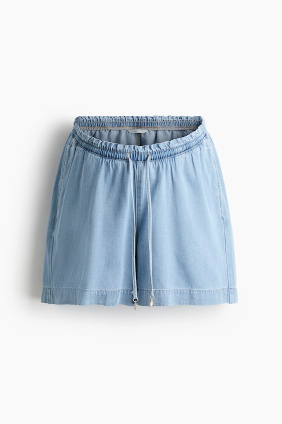 Женские шорты H&M MAMA Denim Drawstring Shorts