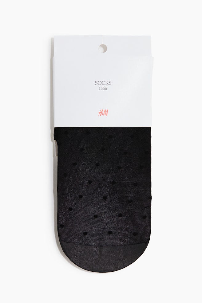 Spotted socks - Black - 1